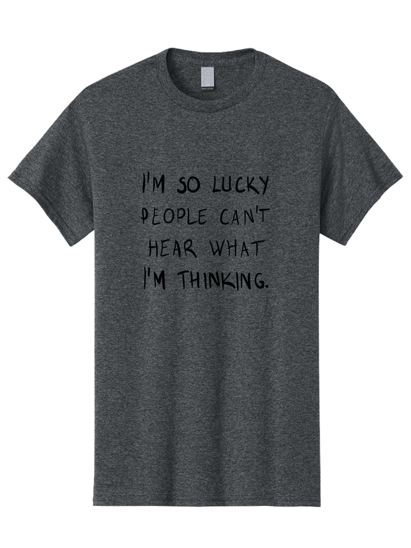 I-M-So-Lucky Men'S Graphic Tee, 100% Cotton, Comfortable Casual Summer Wear, Machine Washable, Funny Quote, Sarcastic Humor, Witty Saying, Ironic Phrase, Clever Remark, Humorous Meme, Sassy Text -  Aaa073 11