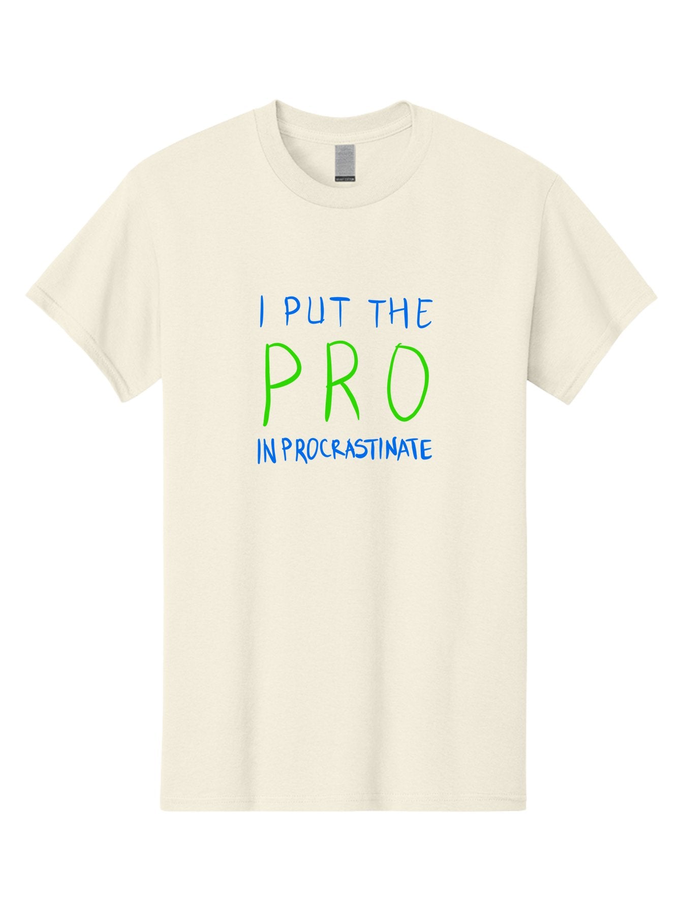 I-Put-The-Pro-In-Procrastinate Men'S Graphic Tee, 100% Cotton, Comfortable Casual Summer Wear, Machine Washable, Humorous Quote, Funny Saying, Procrastination Humor, Witty Phrase, Playful Typography, Motivational Meme, Productivity Joke -  Aaa077 15