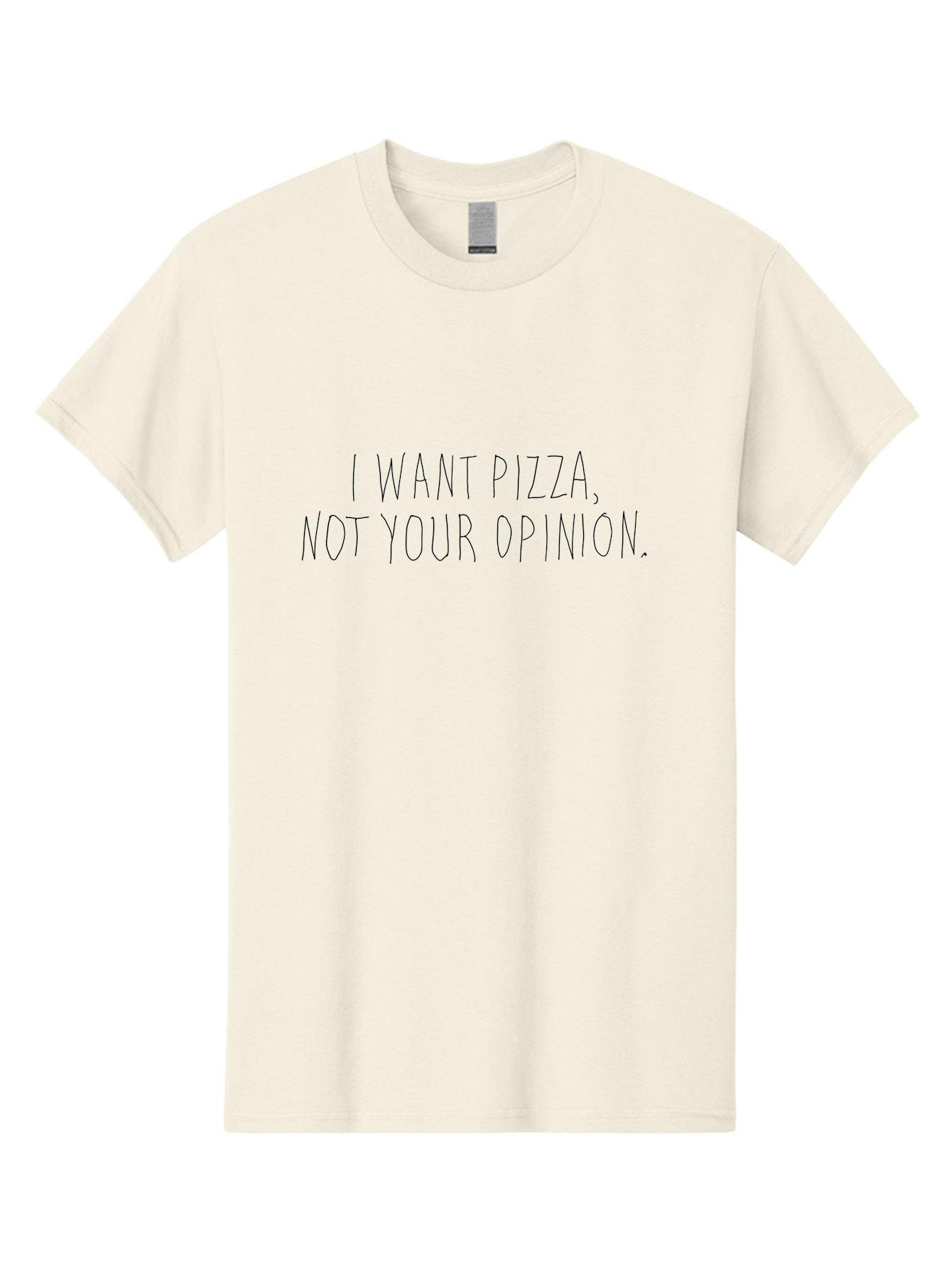 I-Want-Pizza Men'S Graphic Tee, 100% Cotton, Comfortable Casual Summer Wear, Machine Washable, Pizza Quote, Funny Sayings, Sassy Phrases, Humorous Quotes, Witty One-Liners, Pizza Lovers, Foodie Humor, Sarcastic Sayings -  Aaa078 21