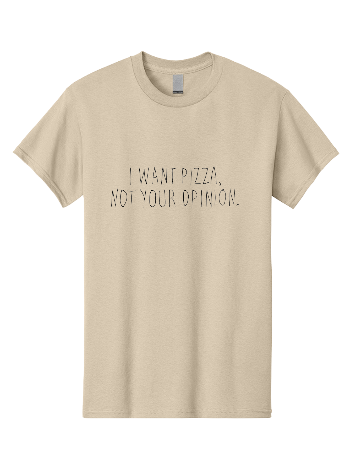 I-Want-Pizza Men'S Graphic Tee, 100% Cotton, Comfortable Casual Summer Wear, Machine Washable, Pizza Quote, Funny Sayings, Sassy Phrases, Humorous Quotes, Witty One-Liners, Pizza Lovers, Foodie Humor, Sarcastic Sayings -  Aaa078 3