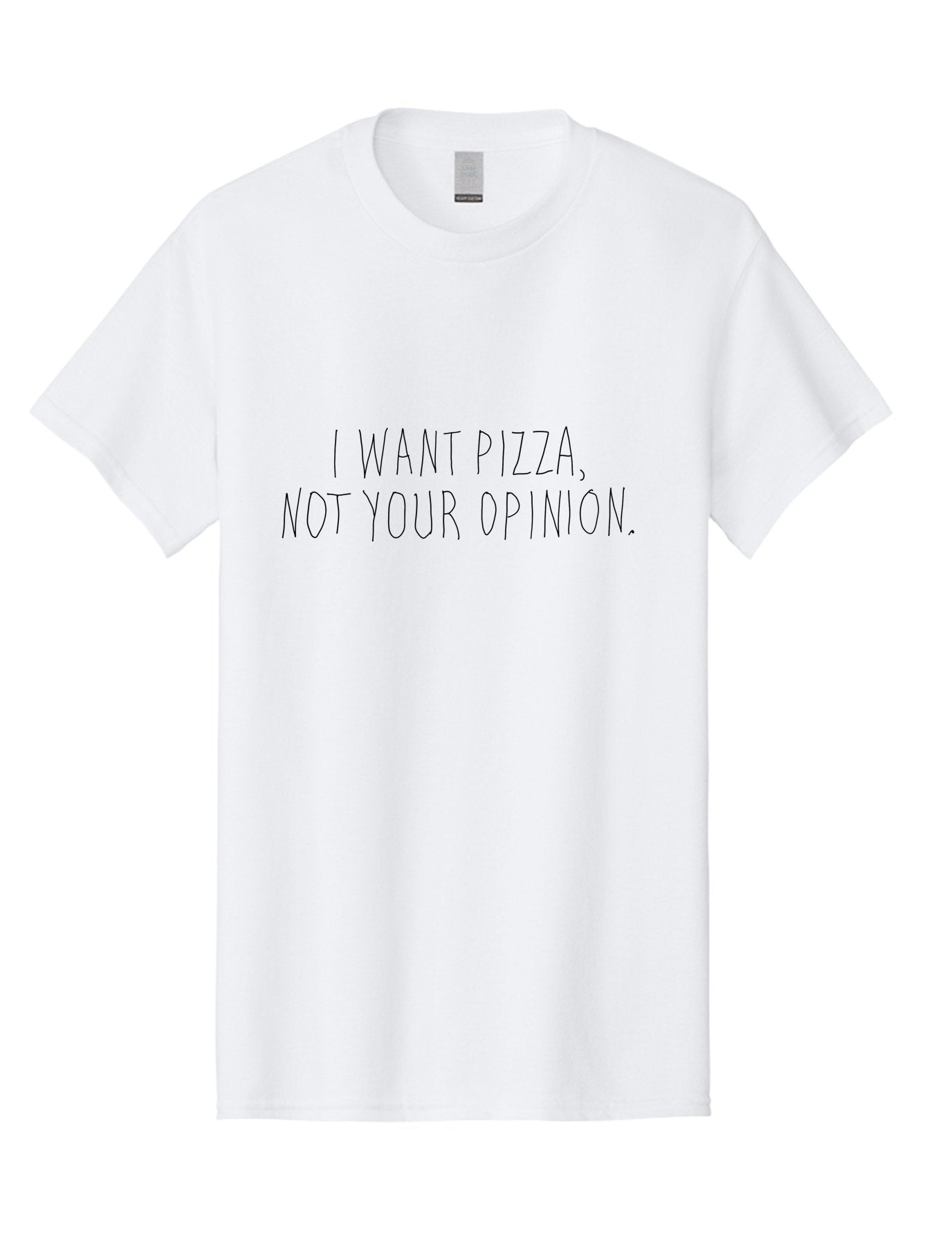 I-Want-Pizza Men'S Graphic Tee, 100% Cotton, Comfortable Casual Summer Wear, Machine Washable, Pizza Quote, Funny Sayings, Sassy Phrases, Humorous Quotes, Witty One-Liners, Pizza Lovers, Foodie Humor, Sarcastic Sayings -  Aaa078 19