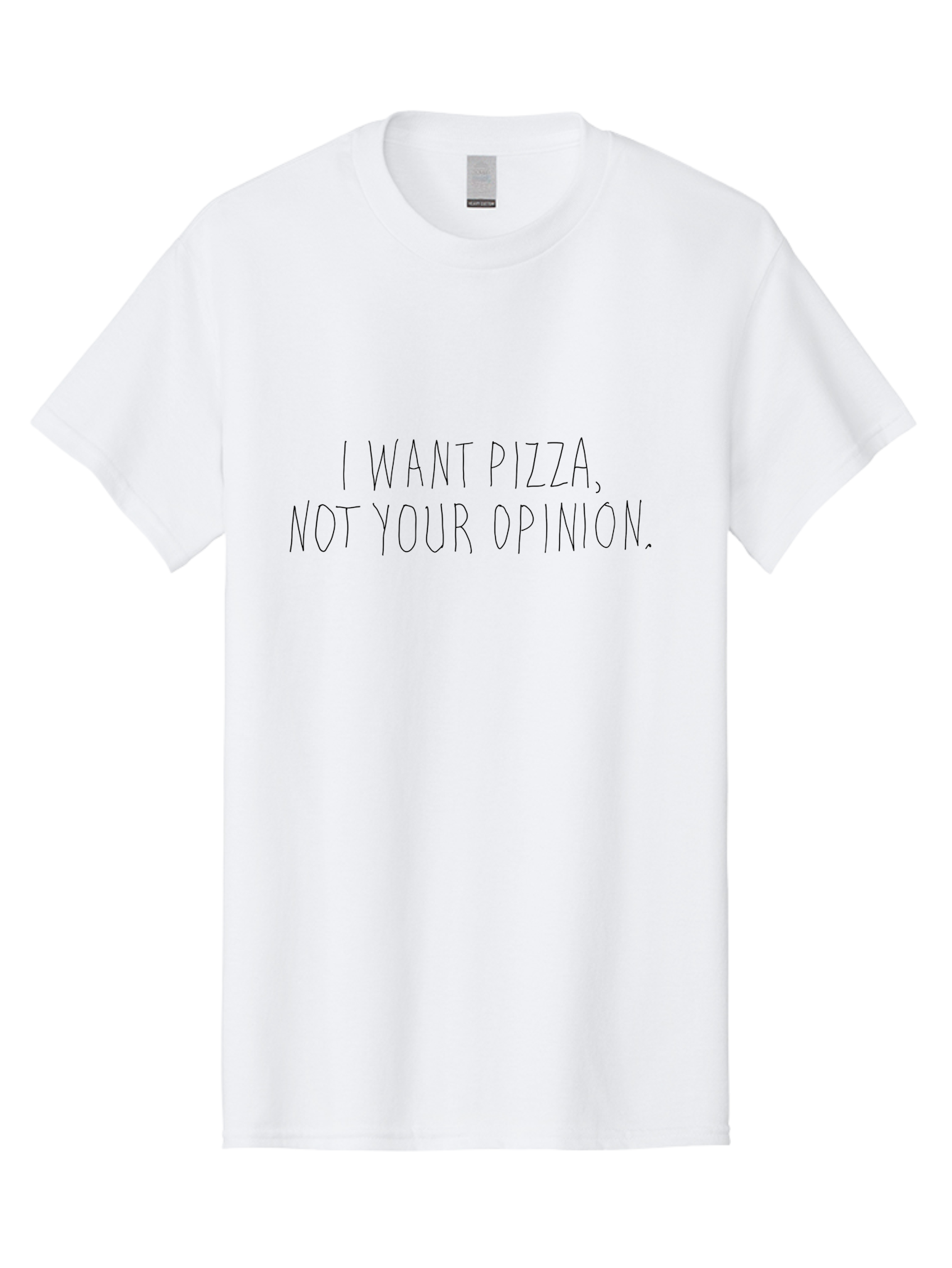 I-Want-Pizza Men'S Graphic Tee, 100% Cotton, Comfortable Casual Summer Wear, Machine Washable, Pizza Quote, Funny Sayings, Sassy Phrases, Humorous Quotes, Witty One-Liners, Pizza Lovers, Foodie Humor, Sarcastic Sayings -  Aaa078 17
