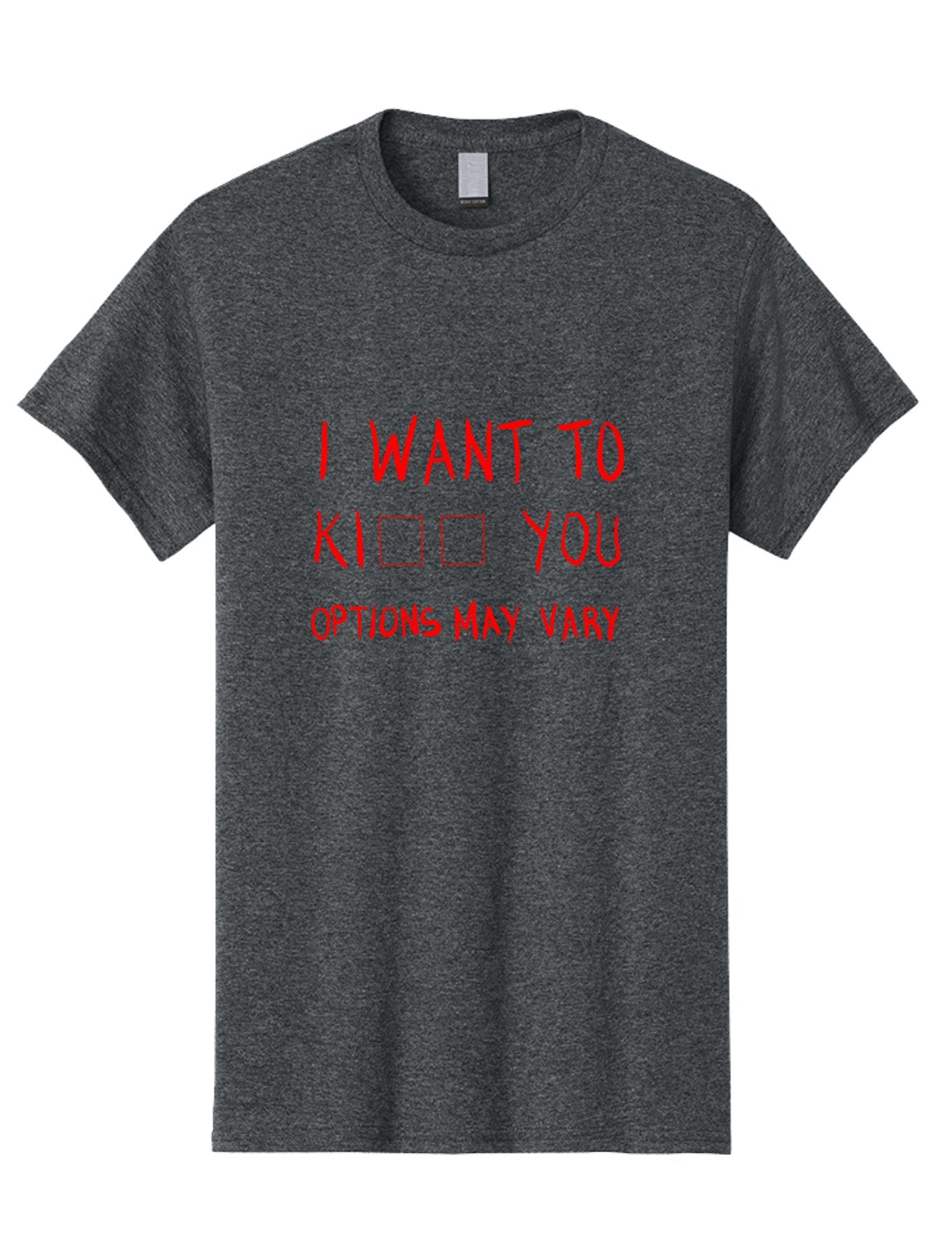 I-Want-To-Kill-You Men'S Graphic Tee, 100% Cotton, Comfortable Casual Summer Wear, Machine Washable, Humorous Graphic, Funny Sayings, Quirky Phrases, Sarcastic Humor, Ironic Expression, Playful Violence, Options May Vary, Meme Inspiration, -  Aaa079 21