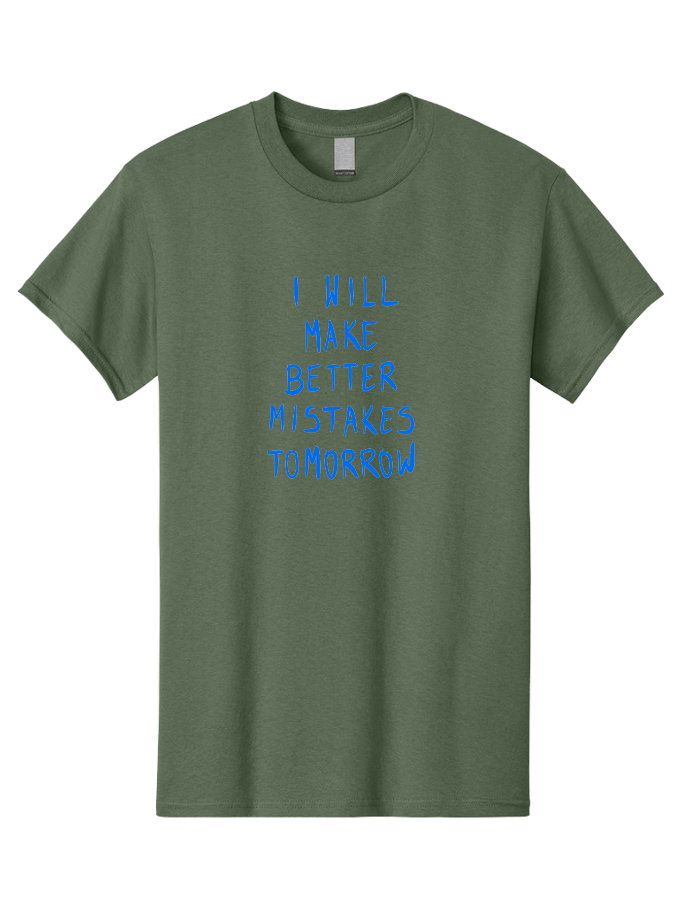 I-Will-Make-Better-Mistakes-Tomorrow Men'S Graphic Tee, 100% Cotton, Comfortable Casual Summer Wear, Machine Washable, Motivational Quote, Inspirational Saying, Humorous Phrase, Daily Affirmation, Self-Improvement, Personal Growth, -  Aaa080 11