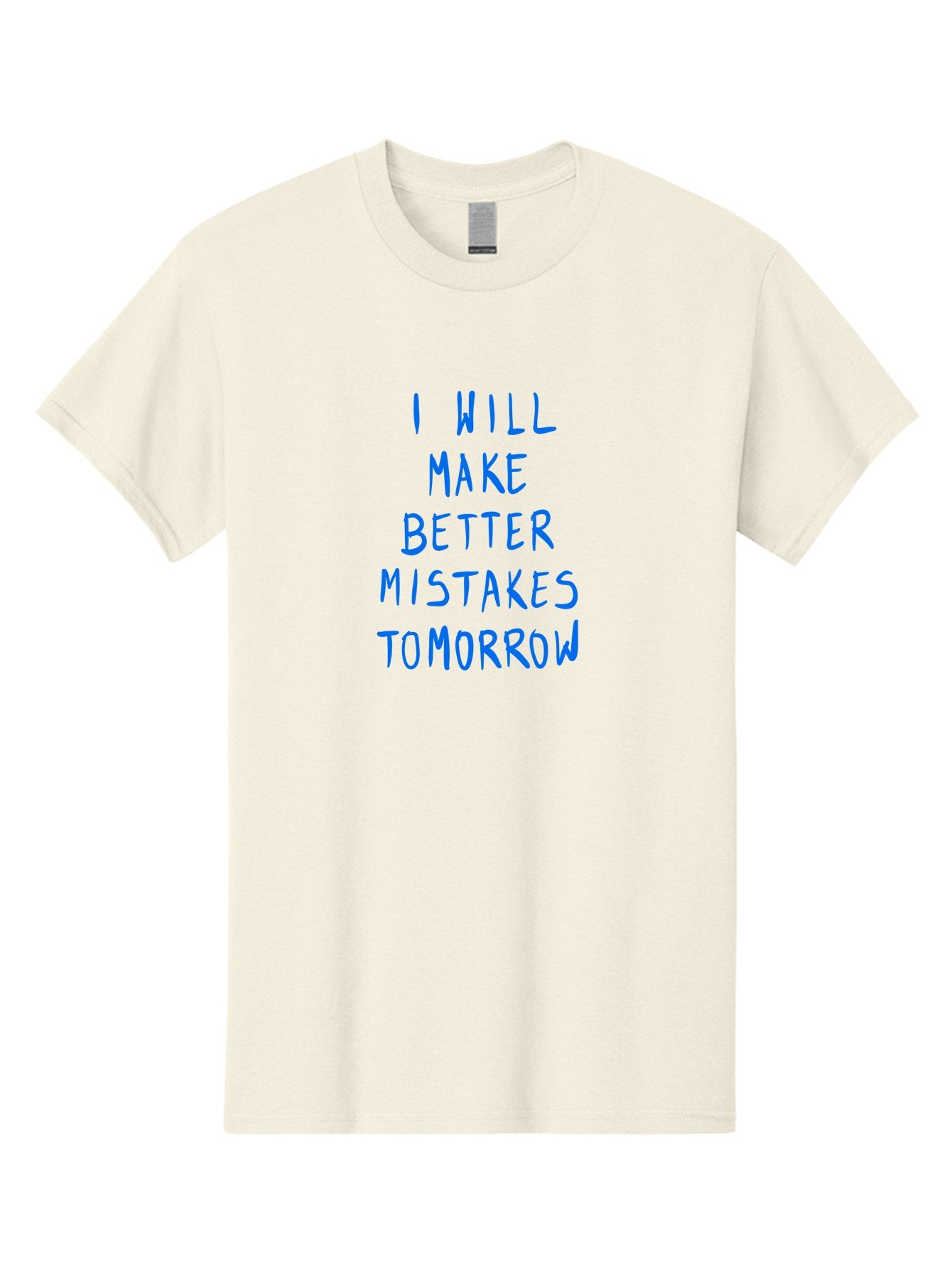 I-Will-Make-Better-Mistakes-Tomorrow Men'S Graphic Tee, 100% Cotton, Comfortable Casual Summer Wear, Machine Washable, Motivational Quote, Inspirational Saying, Humorous Phrase, Daily Affirmation, Self-Improvement, Personal Growth, -  Aaa080 13