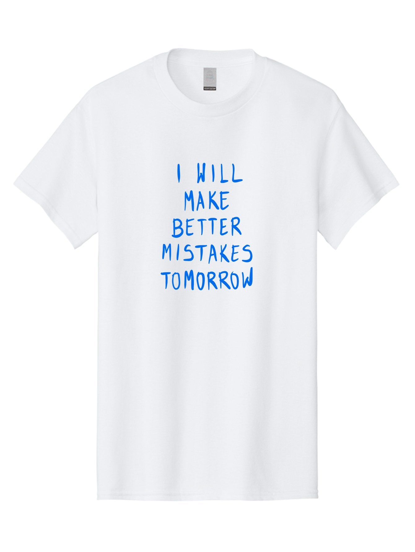 I-Will-Make-Better-Mistakes-Tomorrow Men'S Graphic Tee, 100% Cotton, Comfortable Casual Summer Wear, Machine Washable, Motivational Quote, Inspirational Saying, Humorous Phrase, Daily Affirmation, Self-Improvement, Personal Growth, -  Aaa080 19