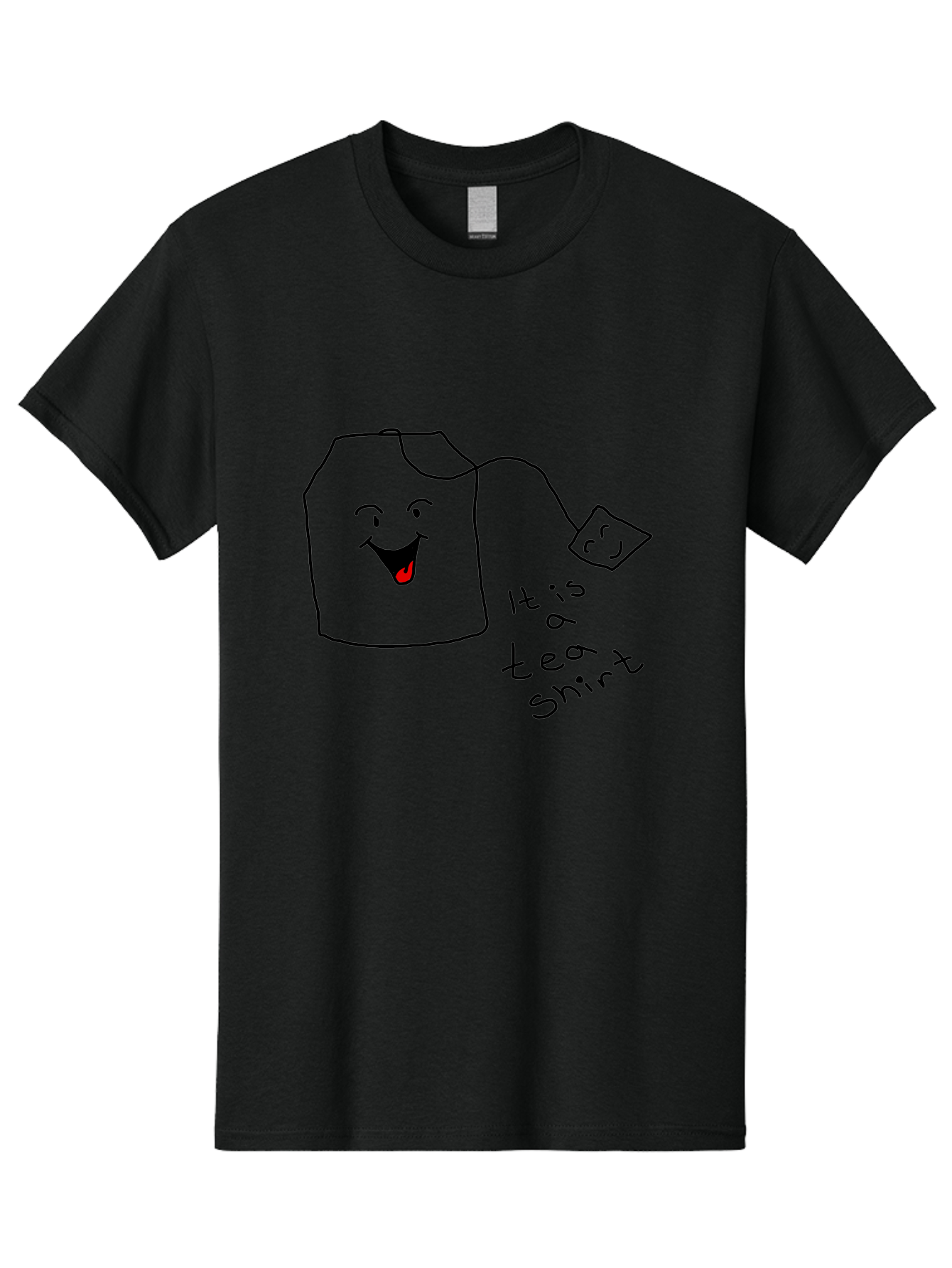 It-Is-Tea-Shirt Men'S Graphic Tee, 100% Cotton, Comfortable Casual Summer Wear, Machine Washable, Funny Pun, Cartoon Character, Tea Cup, Smiling Face, Tea Bag, Playful Joke, Wordplay, Humorous Image, Cute Design, Simple Drawing, Comical Art -  Aaa082 25