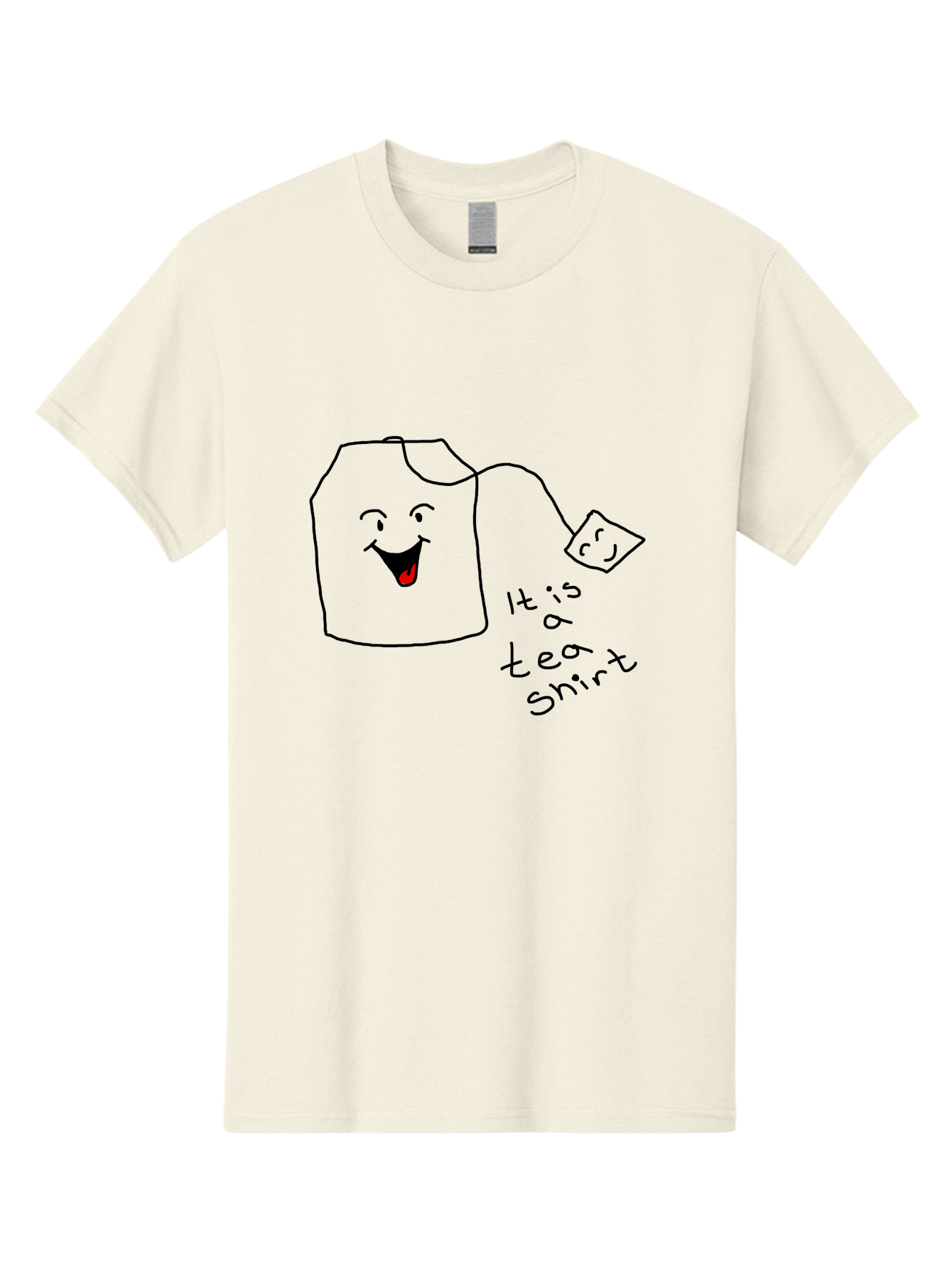 It-Is-Tea-Shirt Men'S Graphic Tee, 100% Cotton, Comfortable Casual Summer Wear, Machine Washable, Funny Pun, Cartoon Character, Tea Cup, Smiling Face, Tea Bag, Playful Joke, Wordplay, Humorous Image, Cute Design, Simple Drawing, Comical Art -  Aaa082 9