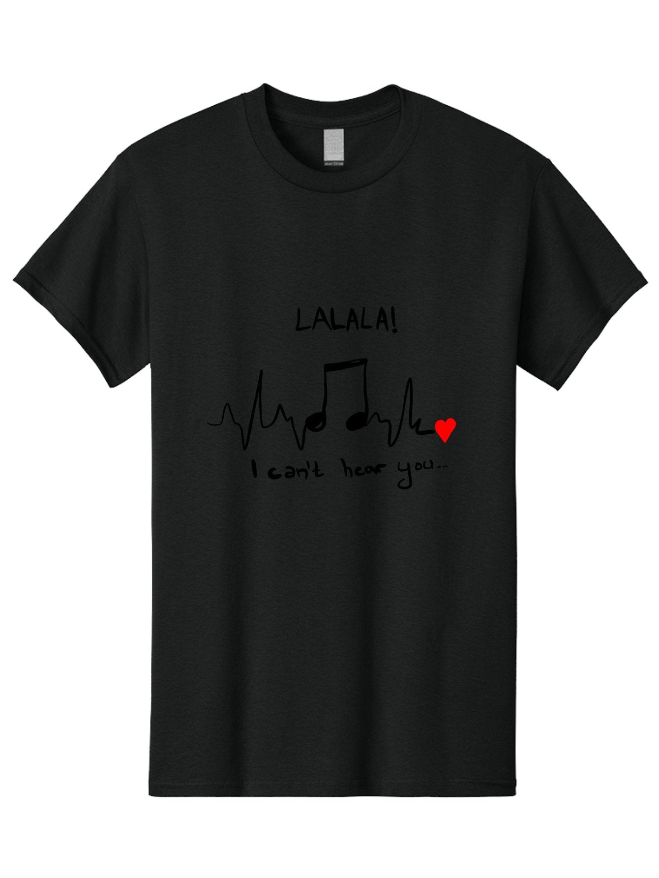 Lalala Men'S Graphic Tee, 100% Cotton, Comfortable Casual Summer Wear, Machine Washable, Musical Notes, Heartbeat Rhythm, Love Symbol, Melody, Harmony, Music Art, Quirky Design -  Aaa085 5