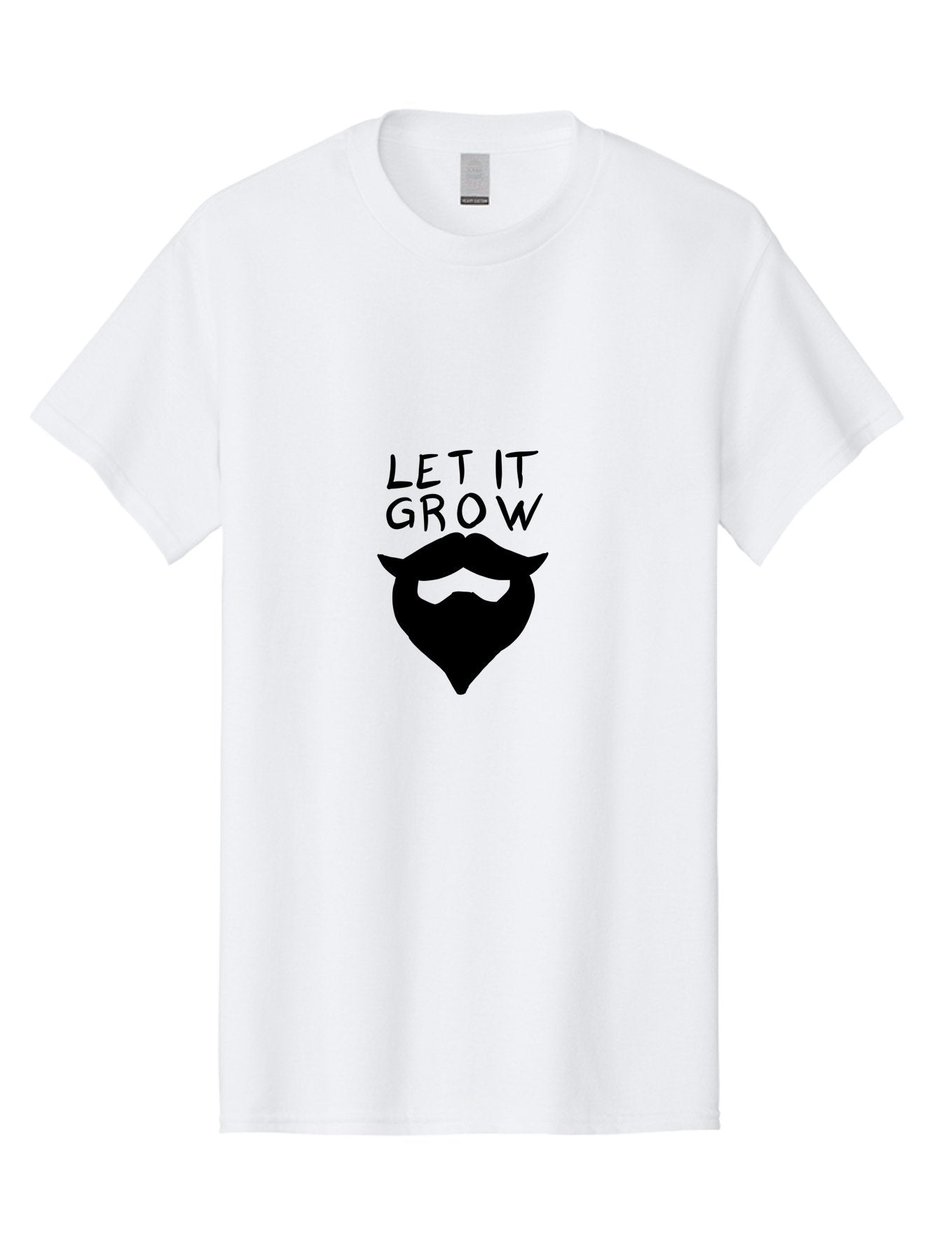 Let-It-Grow Men'S Graphic Tee, 100% Cotton, Comfortable Casual Summer Wear, Machine Washable, Beard Care, Facial Hair, Grooming, Let It Grow, Beard Growth, Hipster Style, Beard Maintenance, Beard Products -  Aaa086 15