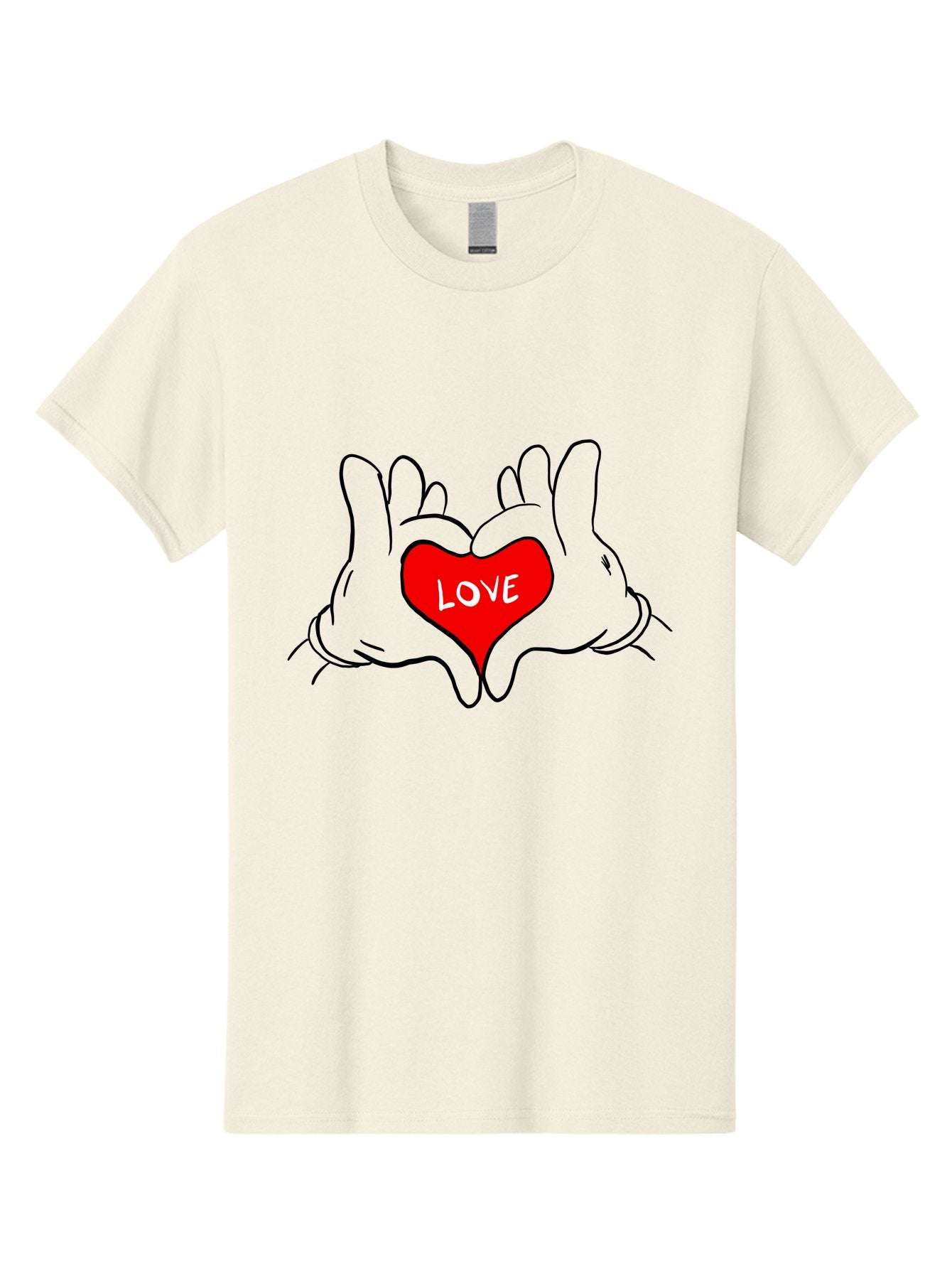 Love-Heart-Hands Men'S Graphic Tee, 100% Cotton, Comfortable Casual Summer Wear, Machine Washable, Hand Holding Heart, Symbol Of Love, Heart Shape, Love Message, Red Heart, Hands Together, Love Gesture, Heartwarming Symbol -  Aaa091 11
