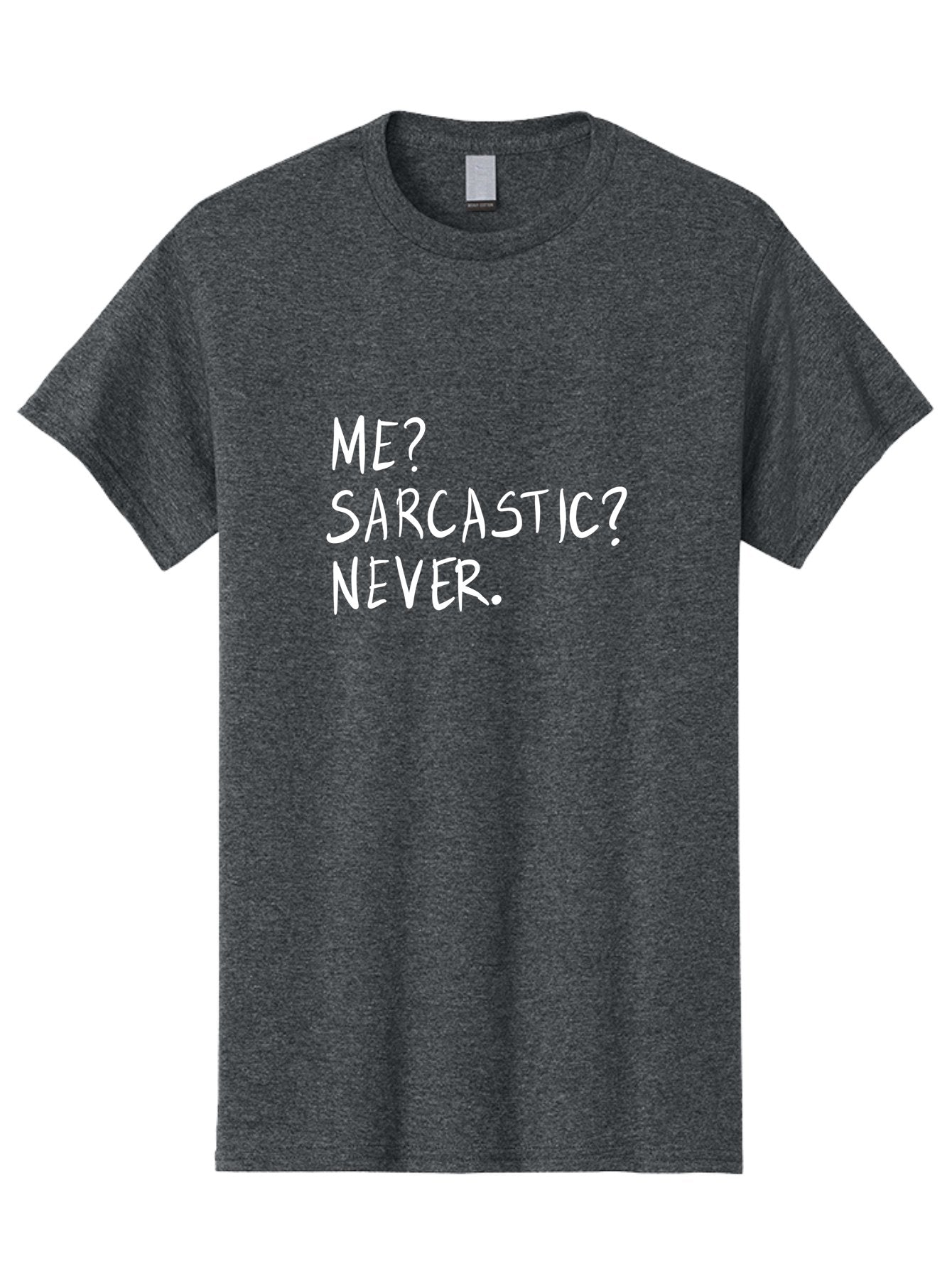 Me-Sarcastic-Never Men'S Graphic Tee, 100% Cotton, Comfortable Casual Summer Wear, Machine Washable, Sarcastic Humor, Funny Quote, Witty Saying, Ironic Phrase, Humorous Meme, Playful Banter, Tongue-In-Cheek Remark -  Aaa094 17