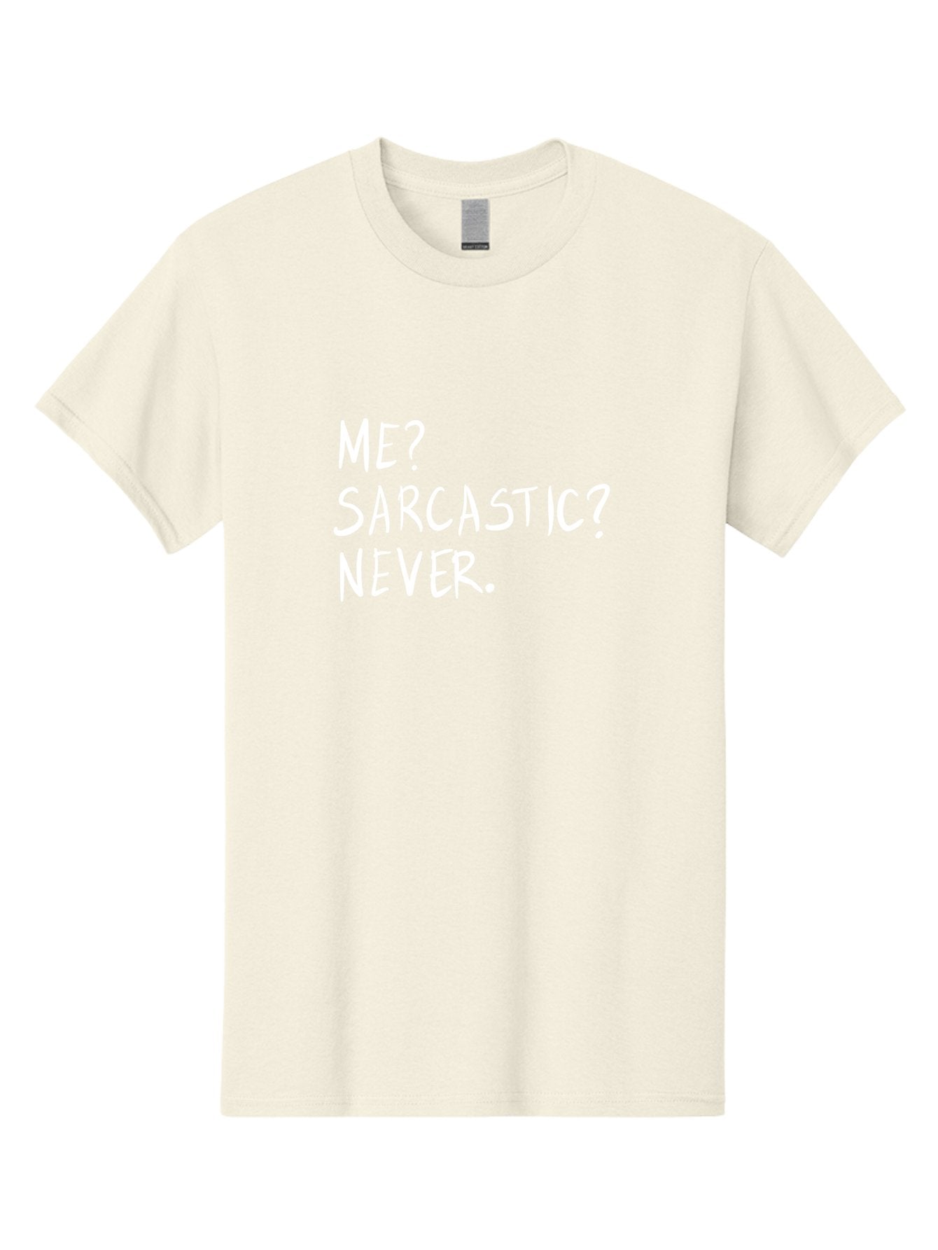 Me-Sarcastic-Never Men'S Graphic Tee, 100% Cotton, Comfortable Casual Summer Wear, Machine Washable, Sarcastic Humor, Funny Quote, Witty Saying, Ironic Phrase, Humorous Meme, Playful Banter, Tongue-In-Cheek Remark -  Aaa094 15