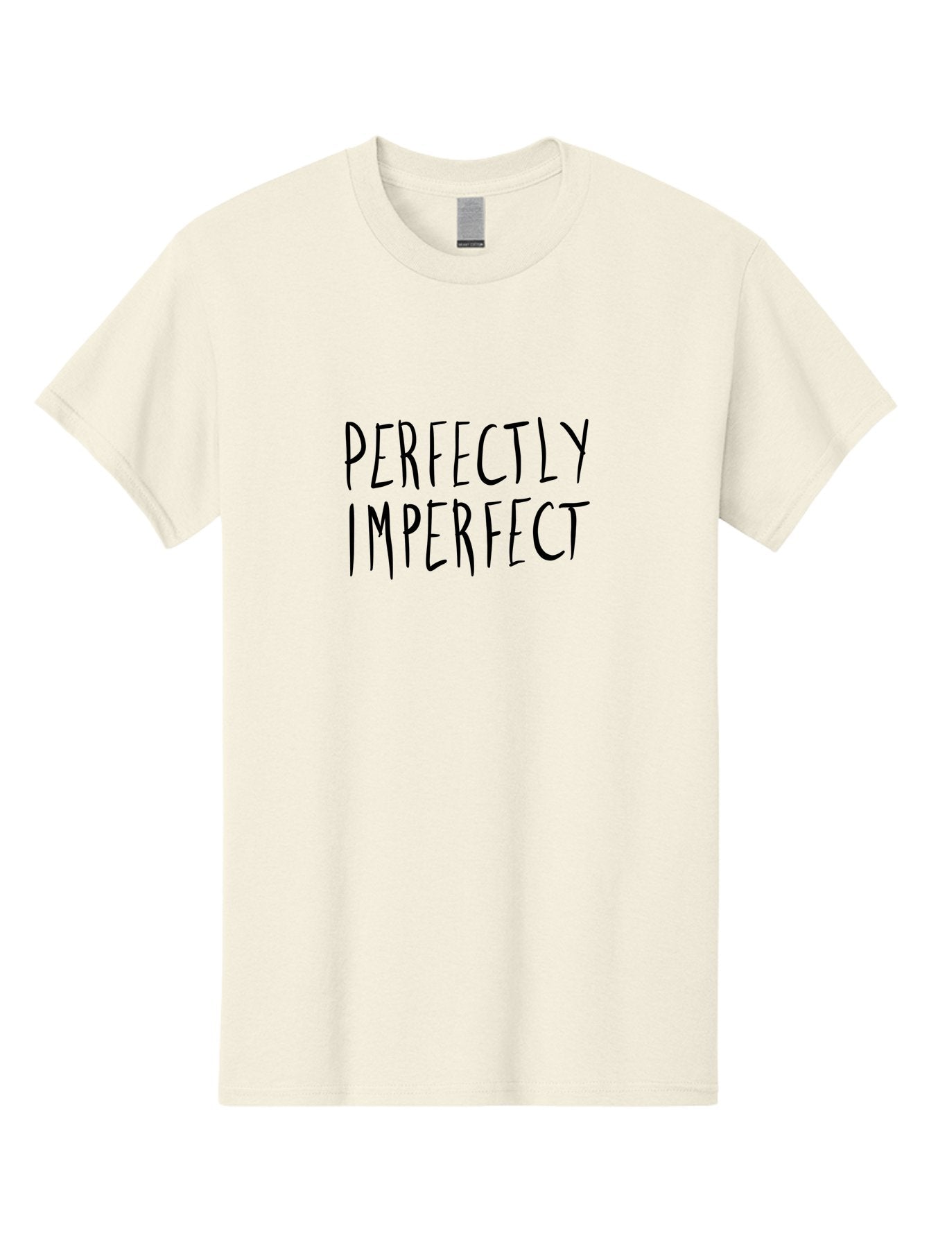 Perfectly-Imperfect Men'S Graphic Tee, 100% Cotton, Comfortable Casual Summer Wear, Machine Washable, Inspirational Quote, Positive Affirmation, Self-Acceptance, Motivation, Empowerment, Individuality, Uniqueness, Confidence Boost -  Aaa111 3