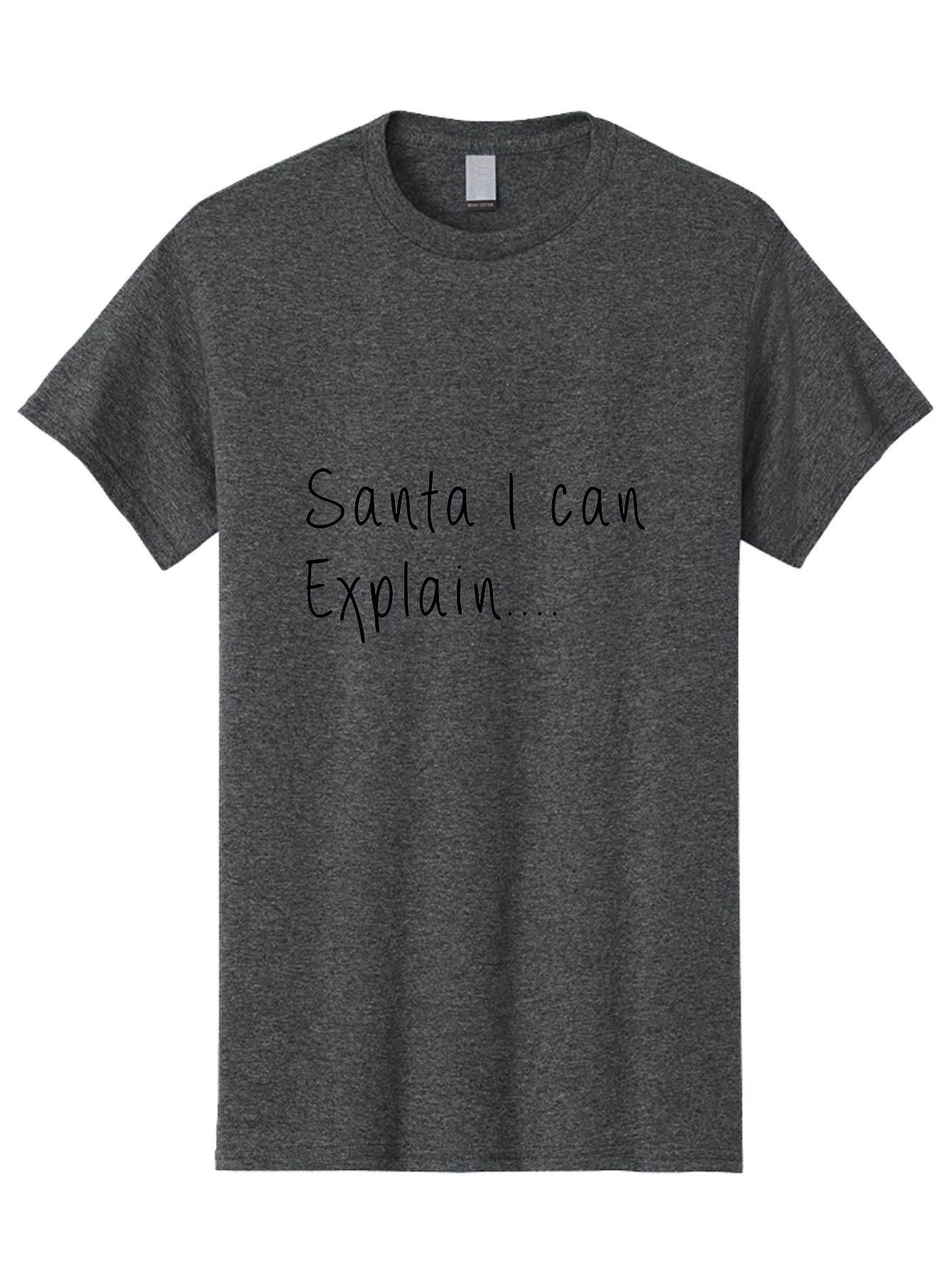 Santa-I-Can-Explain Men'S Graphic Tee, 100% Cotton, Comfortable Casual Summer Wear, Machine Washable, Funny Christmas Meme, Santa I Can Explain, Humorous Apology, Playful Christmas Joke, Festive Humor, Naughty List, Christmas Humor -  Aaa119 5