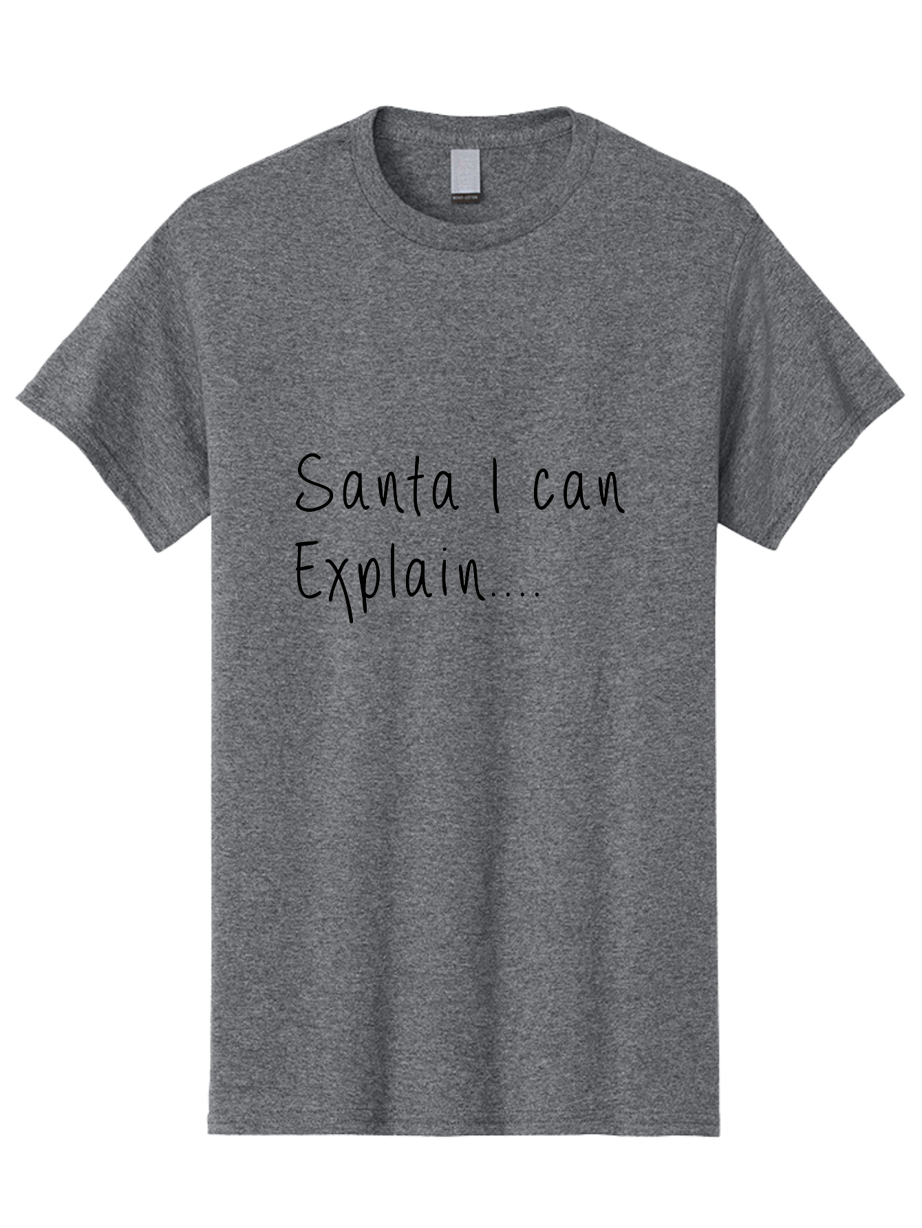 Santa-I-Can-Explain Men'S Graphic Tee, 100% Cotton, Comfortable Casual Summer Wear, Machine Washable, Funny Christmas Meme, Santa I Can Explain, Humorous Apology, Playful Christmas Joke, Festive Humor, Naughty List, Christmas Humor -  Aaa119 7