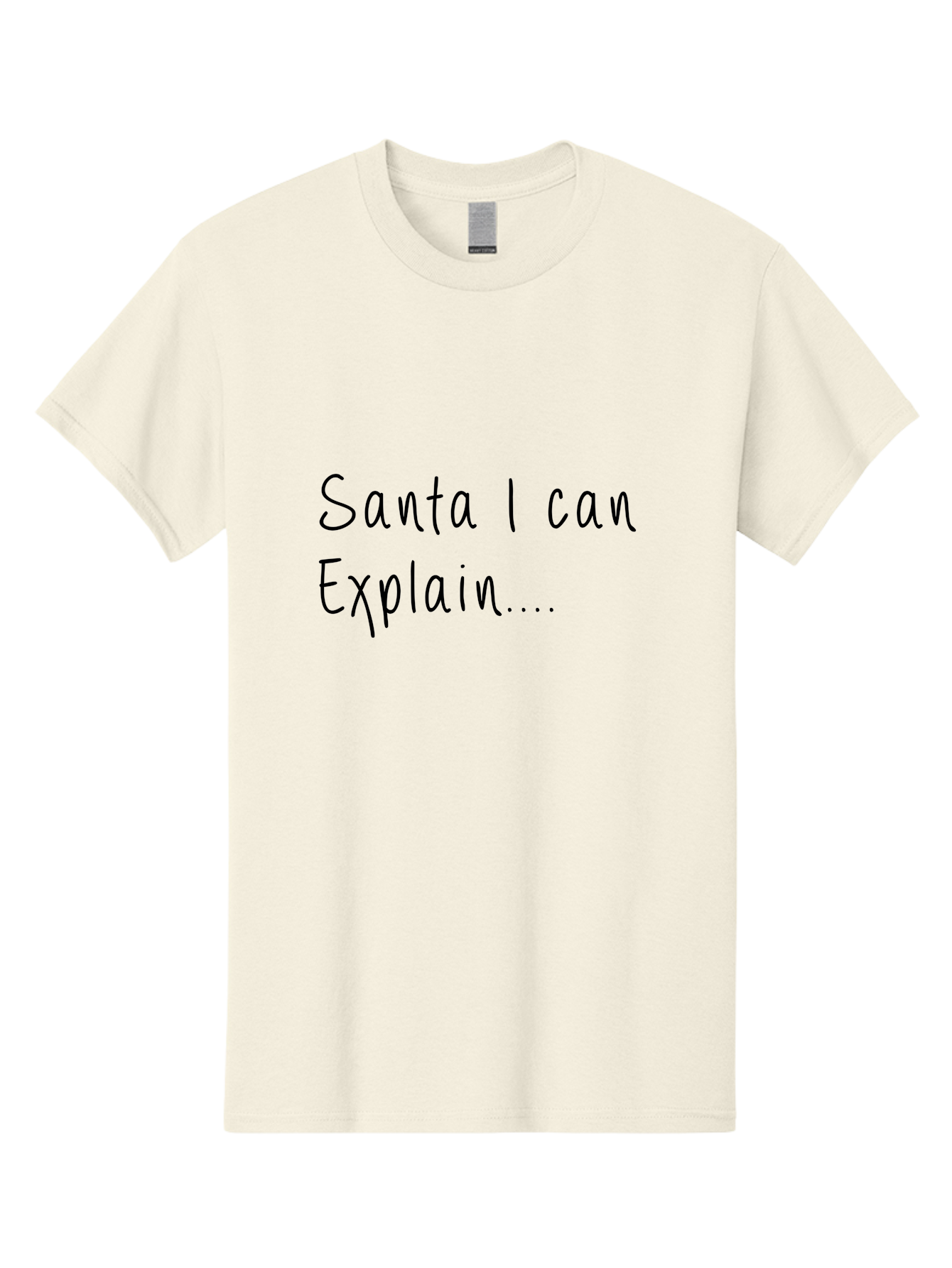 Santa-I-Can-Explain Men'S Graphic Tee, 100% Cotton, Comfortable Casual Summer Wear, Machine Washable, Funny Christmas Meme, Santa I Can Explain, Humorous Apology, Playful Christmas Joke, Festive Humor, Naughty List, Christmas Humor -  Aaa119 29