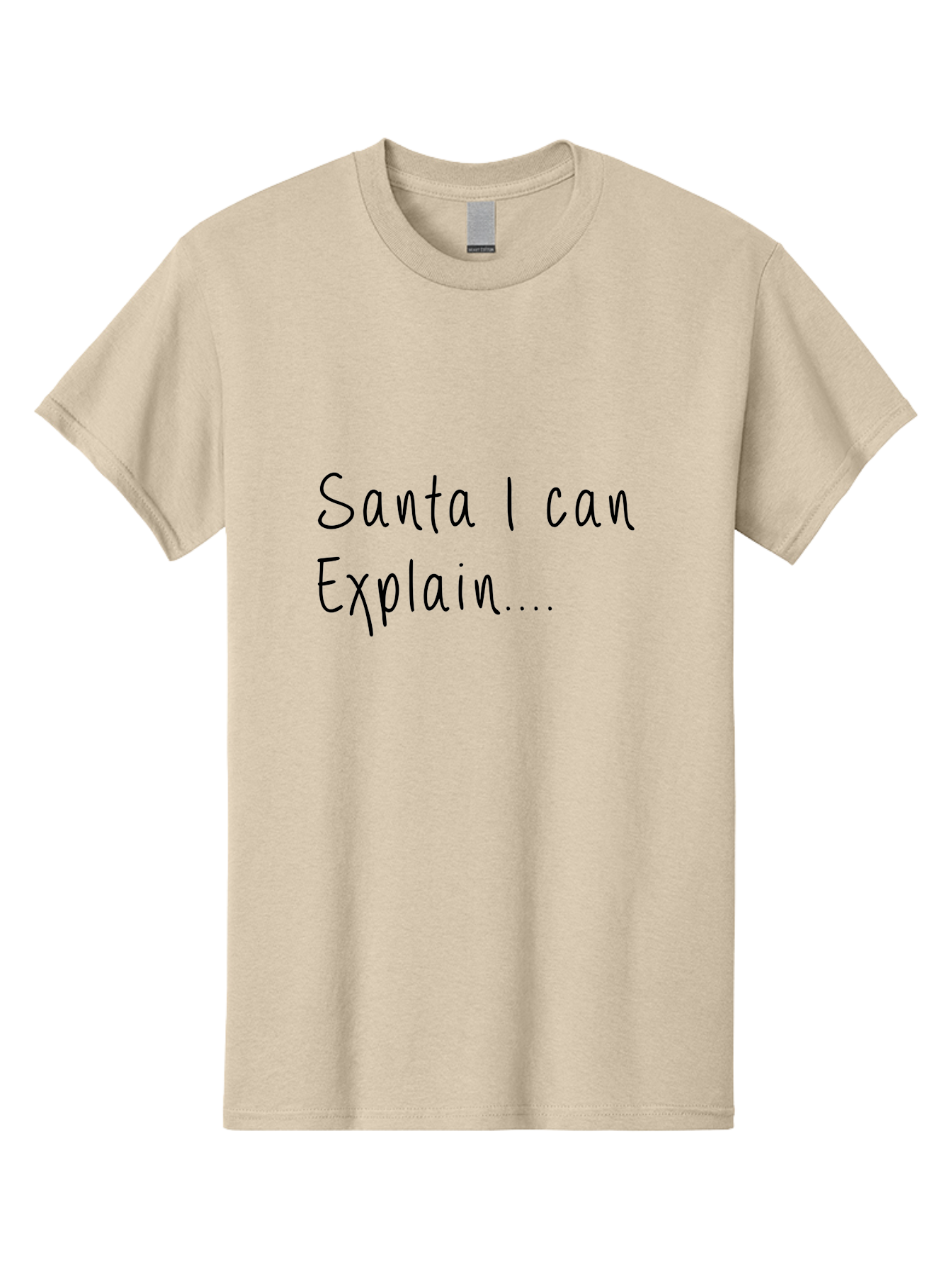 Santa-I-Can-Explain Men'S Graphic Tee, 100% Cotton, Comfortable Casual Summer Wear, Machine Washable, Funny Christmas Meme, Santa I Can Explain, Humorous Apology, Playful Christmas Joke, Festive Humor, Naughty List, Christmas Humor -  Aaa119 11
