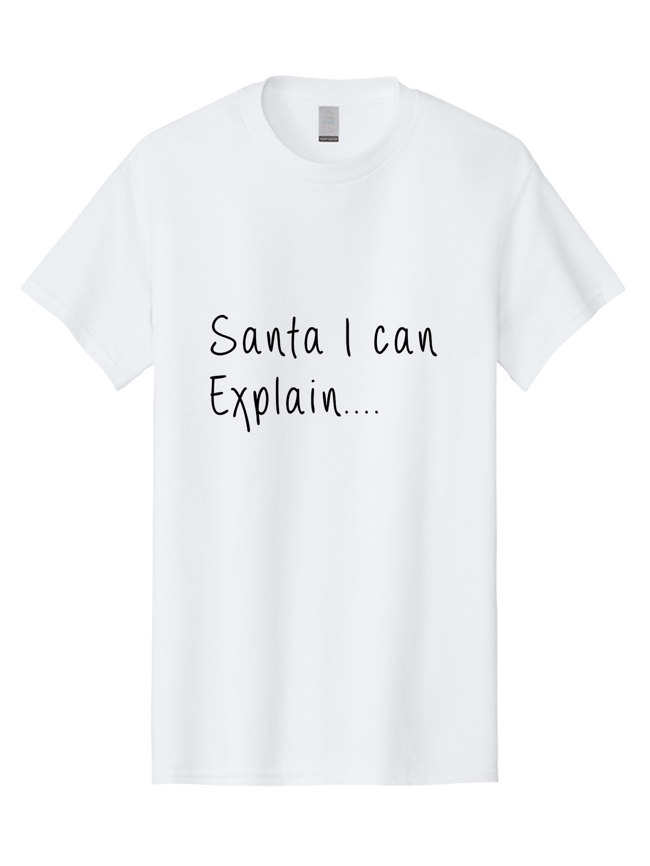 Santa-I-Can-Explain Men'S Graphic Tee, 100% Cotton, Comfortable Casual Summer Wear, Machine Washable, Funny Christmas Meme, Santa I Can Explain, Humorous Apology, Playful Christmas Joke, Festive Humor, Naughty List, Christmas Humor -  Aaa119 25