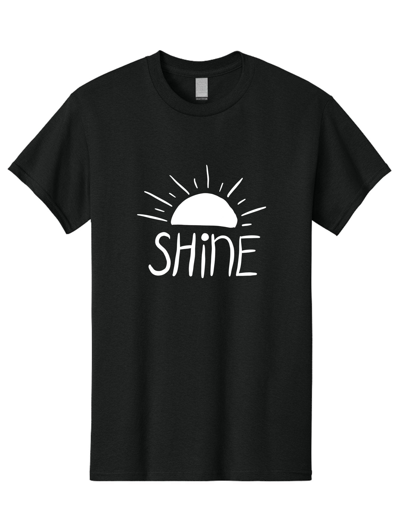 Shine Men'S Graphic Tee, 100% Cotton, Comfortable Casual Summer Wear, Machine Washable, Shine, Positivity, Motivation, Inspirational Quote, Happiness, Encouragement, Uplifting Message, Optimism Symbol -  Aaa122 27