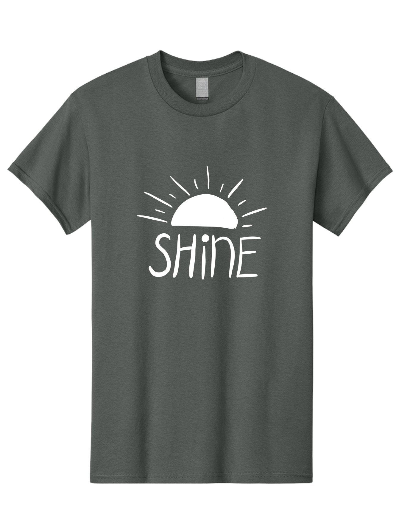 Shine Men'S Graphic Tee, 100% Cotton, Comfortable Casual Summer Wear, Machine Washable, Shine, Positivity, Motivation, Inspirational Quote, Happiness, Encouragement, Uplifting Message, Optimism Symbol -  Aaa122 9
