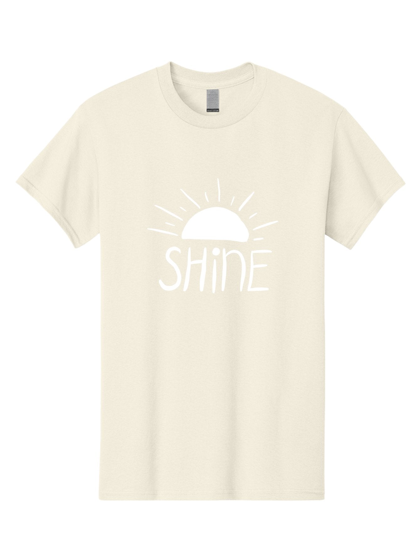 Shine Men'S Graphic Tee, 100% Cotton, Comfortable Casual Summer Wear, Machine Washable, Shine, Positivity, Motivation, Inspirational Quote, Happiness, Encouragement, Uplifting Message, Optimism Symbol -  Aaa122 19