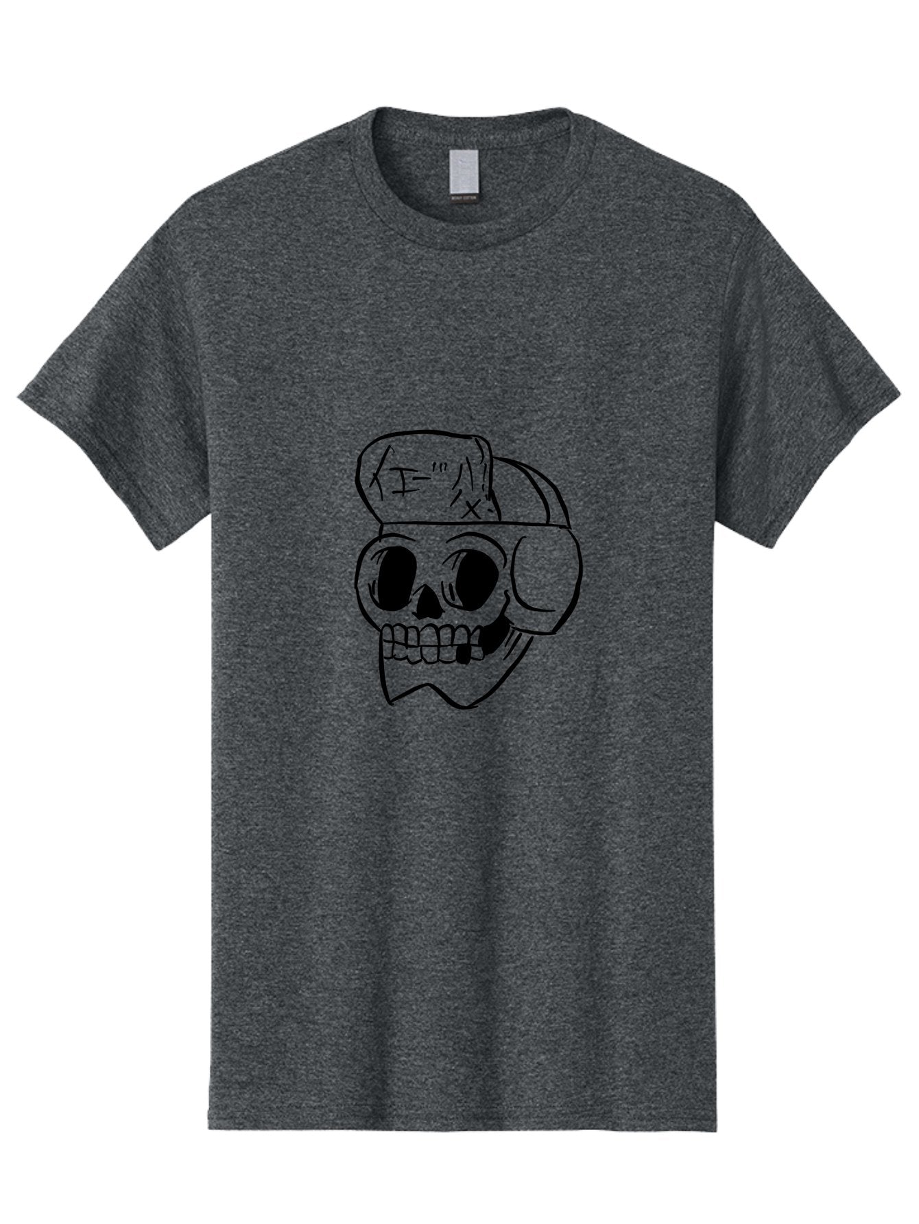 Skull-With-Headphones Men'S Graphic Tee, 100% Cotton, Comfortable Casual Summer Wear, Machine Washable, Skull Wearing Headphones, Dj Skull, Music Lover, Edgy Style, Bold Graphics, Graphic Design, Skull Art, Headphones, Dark Art -  Aaa124 19