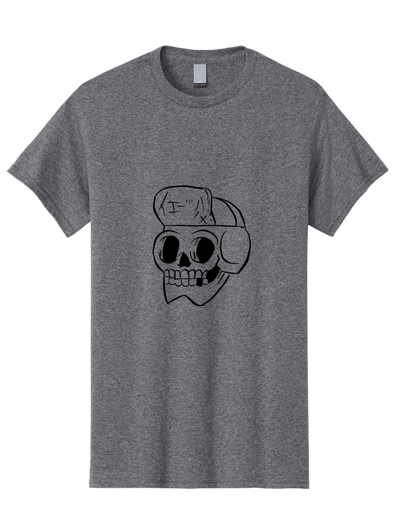 Skull-With-Headphones Men'S Graphic Tee, 100% Cotton, Comfortable Casual Summer Wear, Machine Washable, Skull Wearing Headphones, Dj Skull, Music Lover, Edgy Style, Bold Graphics, Graphic Design, Skull Art, Headphones, Dark Art -  Aaa124 17