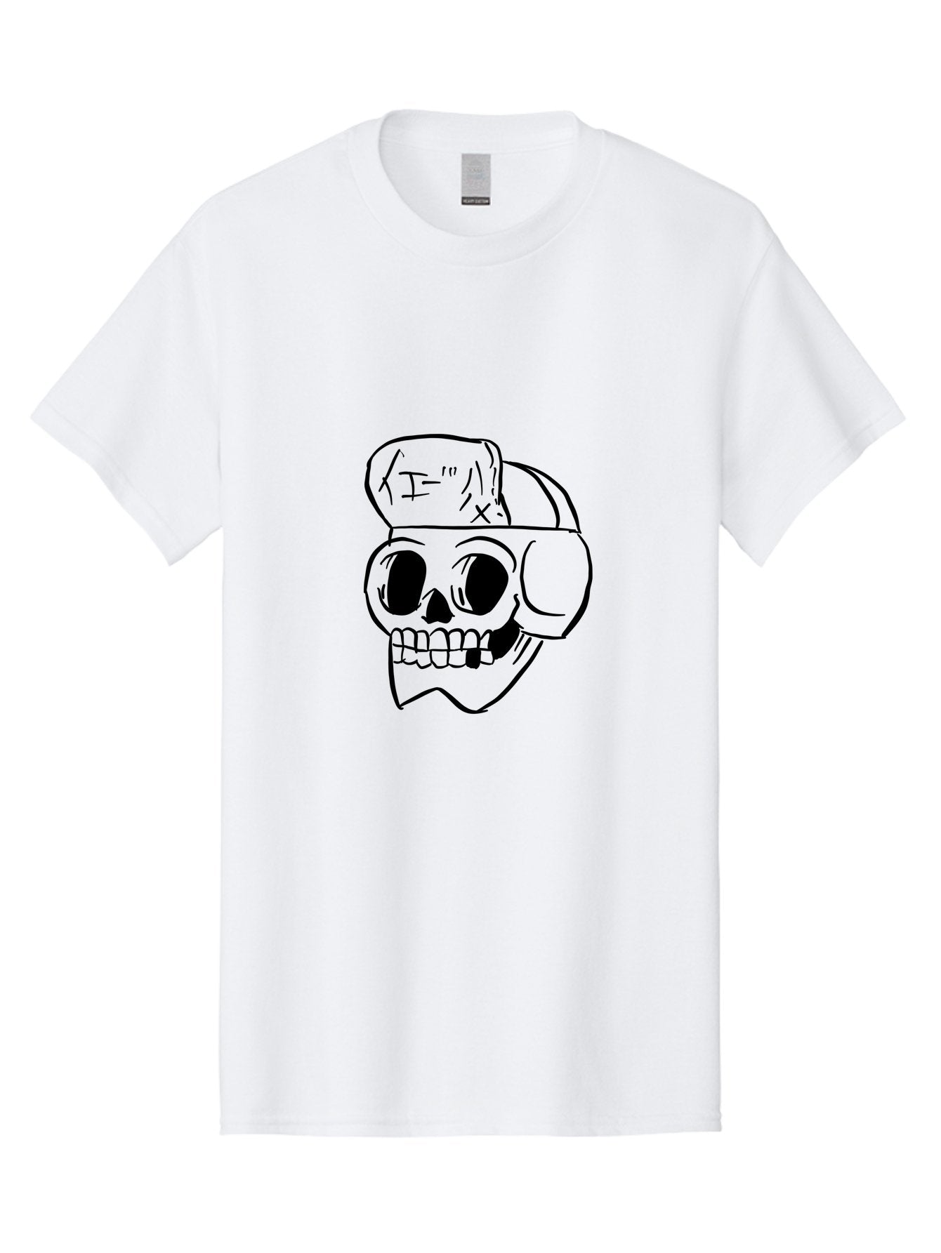 Skull-With-Headphones Men'S Graphic Tee, 100% Cotton, Comfortable Casual Summer Wear, Machine Washable, Skull Wearing Headphones, Dj Skull, Music Lover, Edgy Style, Bold Graphics, Graphic Design, Skull Art, Headphones, Dark Art -  Aaa124 9