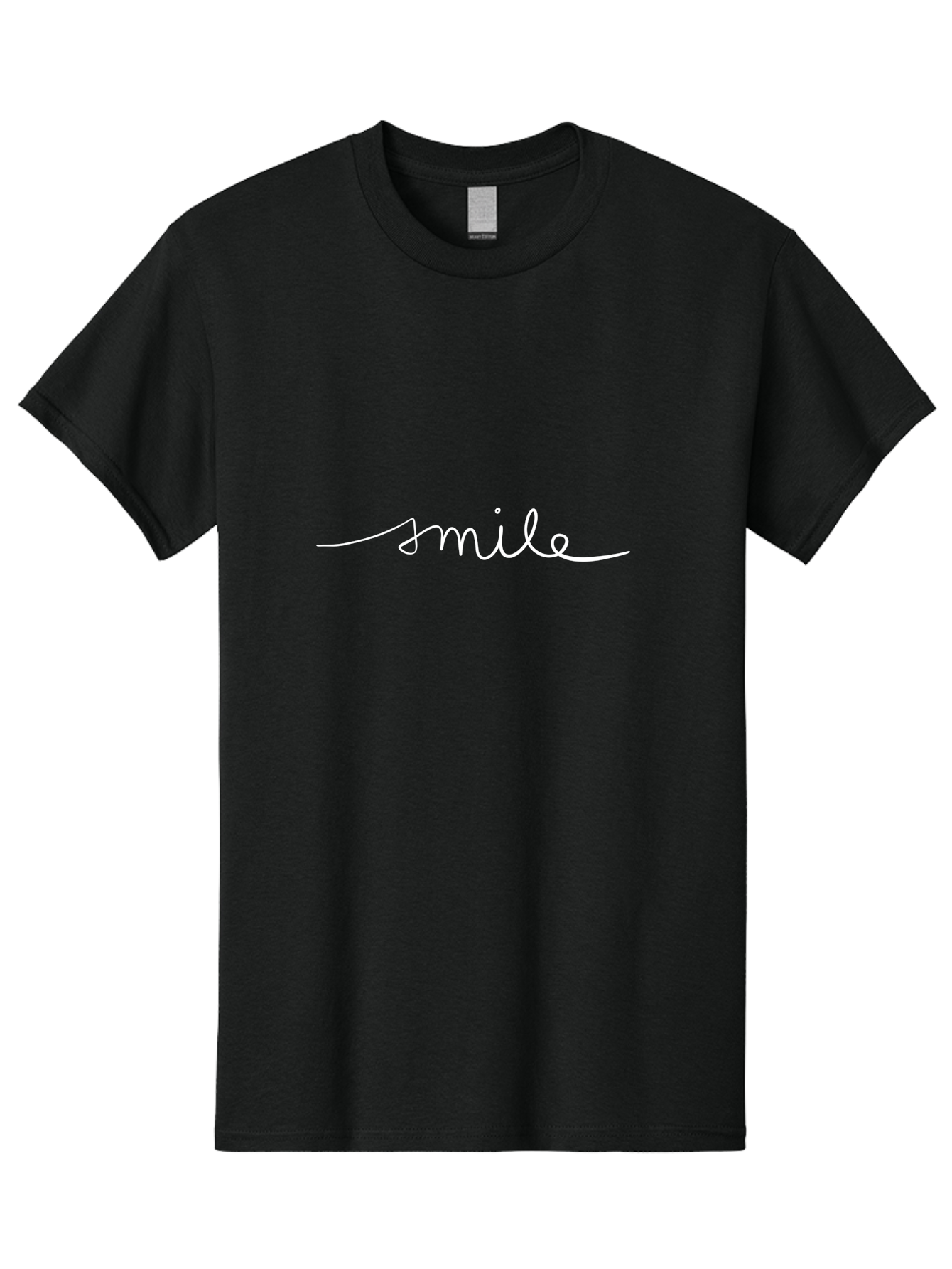 Smile Men'S Graphic Tee, 100% Cotton, Comfortable Casual Summer Wear, Machine Washable, Smile, Positivity, Happiness, Joyful Emotions, Uplifting Vibes, Feel-Good Atmosphere, Handwritten Text, Friendly Tone, Good Vibes, Welcoming Message -  Aaa125 5