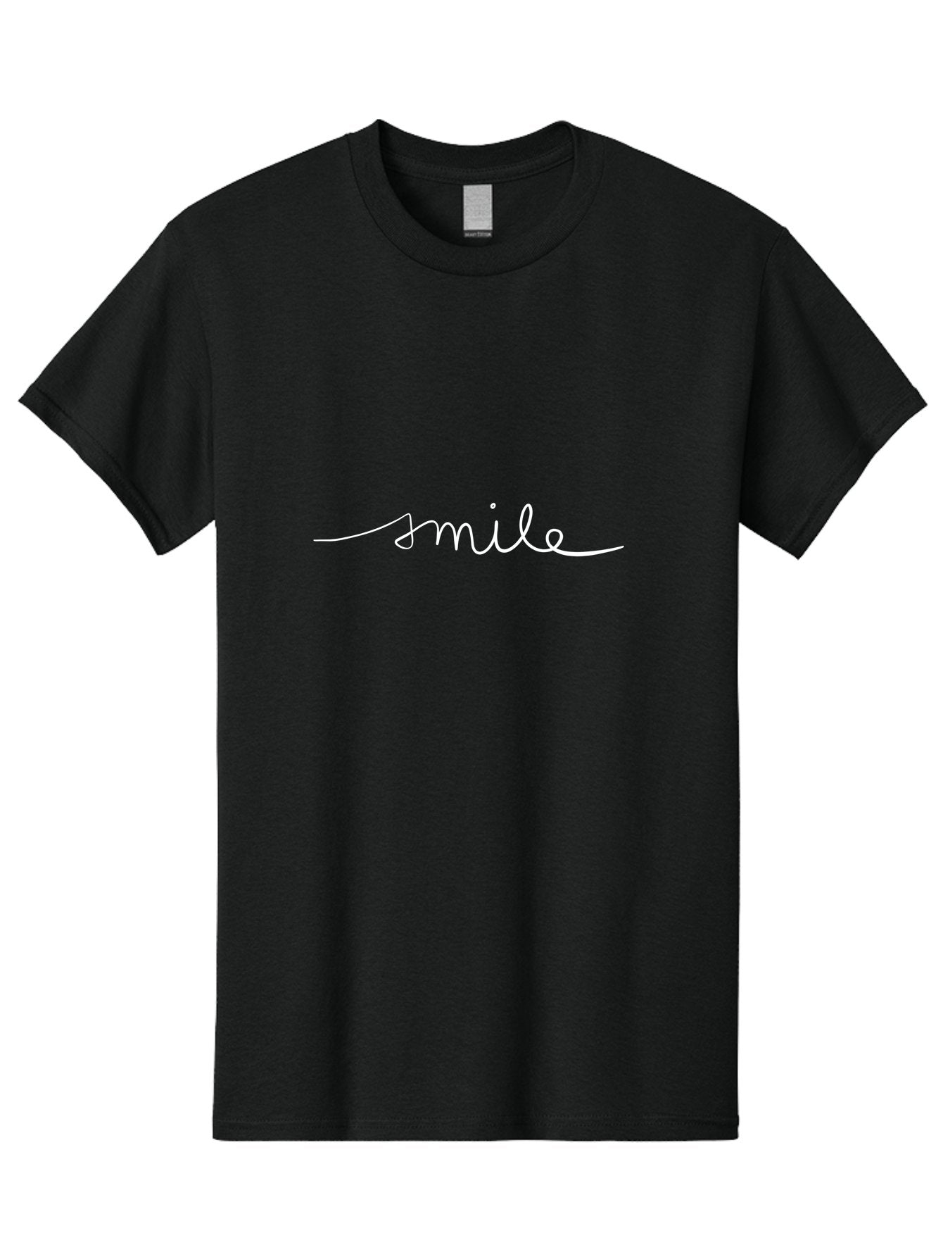 Smile Men'S Graphic Tee, 100% Cotton, Comfortable Casual Summer Wear, Machine Washable, Smile, Positivity, Happiness, Joyful Emotions, Uplifting Vibes, Feel-Good Atmosphere, Handwritten Text, Friendly Tone, Good Vibes, Welcoming Message -  Aaa125 15