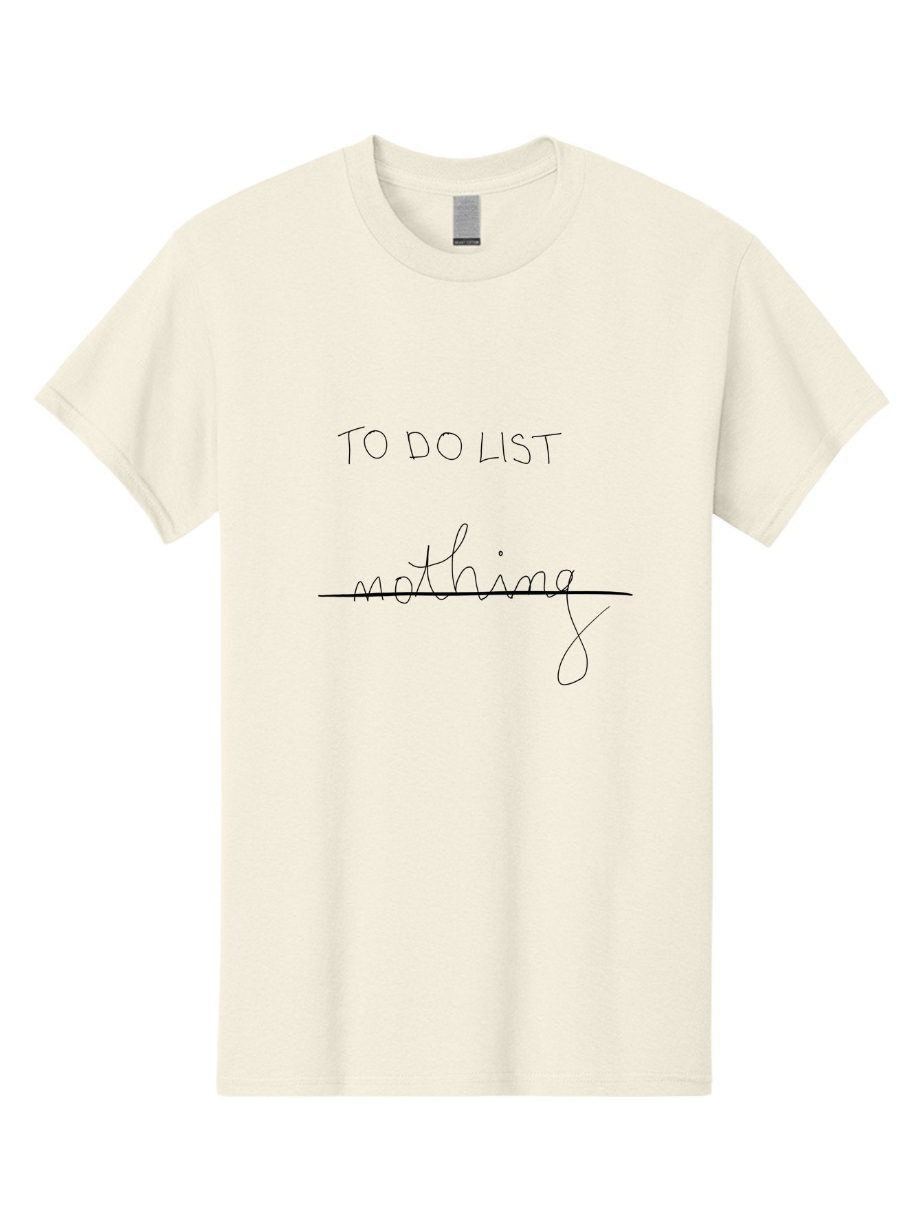 To-Do-List Men'S Graphic Tee, 100% Cotton, Comfortable Casual Summer Wear, Machine Washable, To-Do List, Nothing To Do, Crossed Off Task, Productivity Humor, Procrastination, Relaxed Attitude, Lazy Day, Task Completion -  Aaa133 27