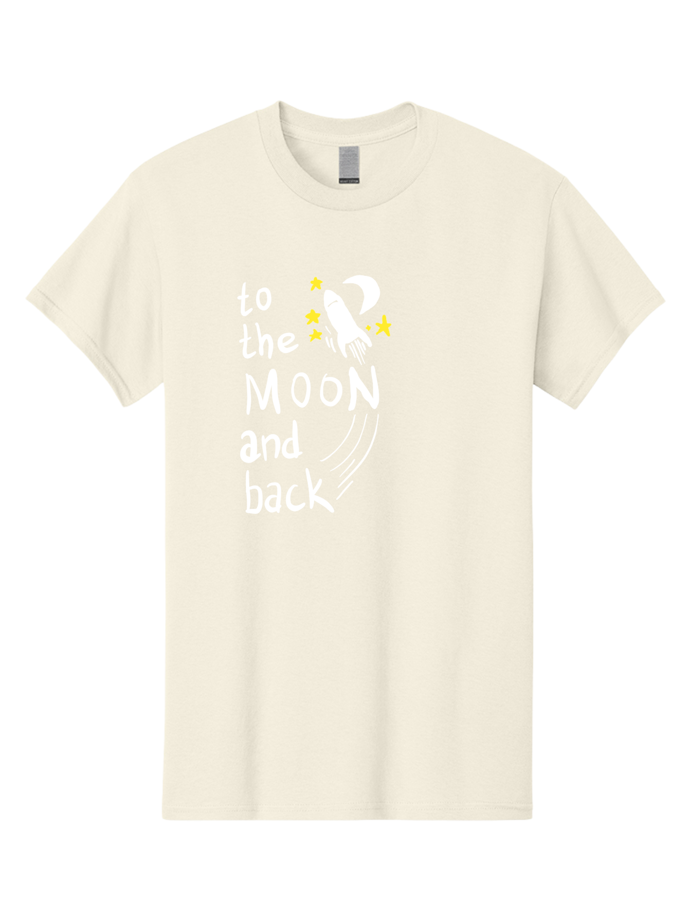 To-The-Moon-And-Back Men'S Graphic Tee, 100% Cotton, Comfortable Casual Summer Wear, Machine Washable, Space Travel, Rocket Ship, Moon Adventure, Love Phrase, Starry Night, Celestial Journey, Quirky Typography, Whimsical Illustration -  Aaa134 11