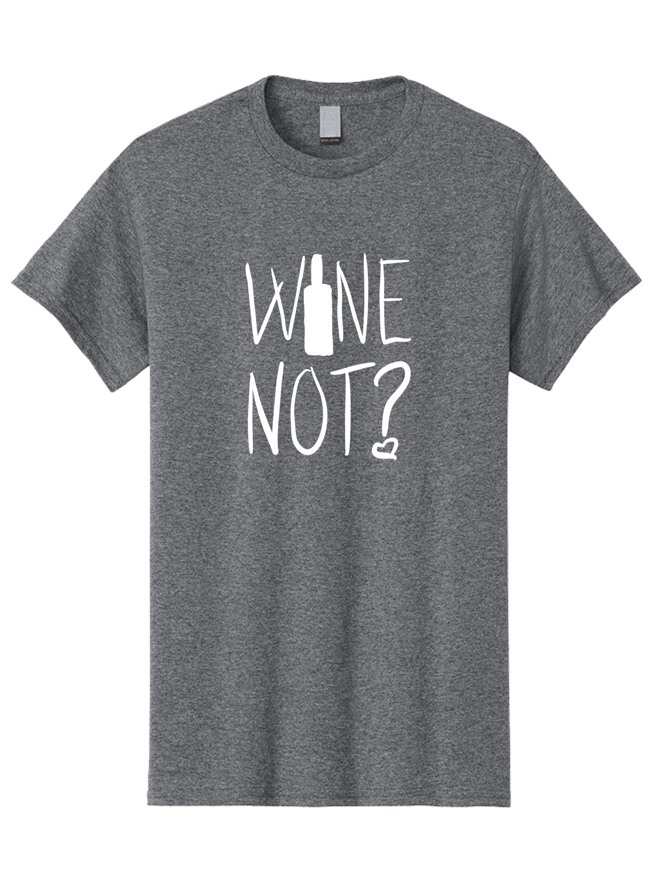 Wine-Not Men'S Graphic Tee, 100% Cotton, Comfortable Casual Summer Wear, Machine Washable, Wine Bottle, Playful Message, Witty Phrase, Wine Pun, Heart Symbol, Wine Lover, Funny Quote -  Aaa141 29