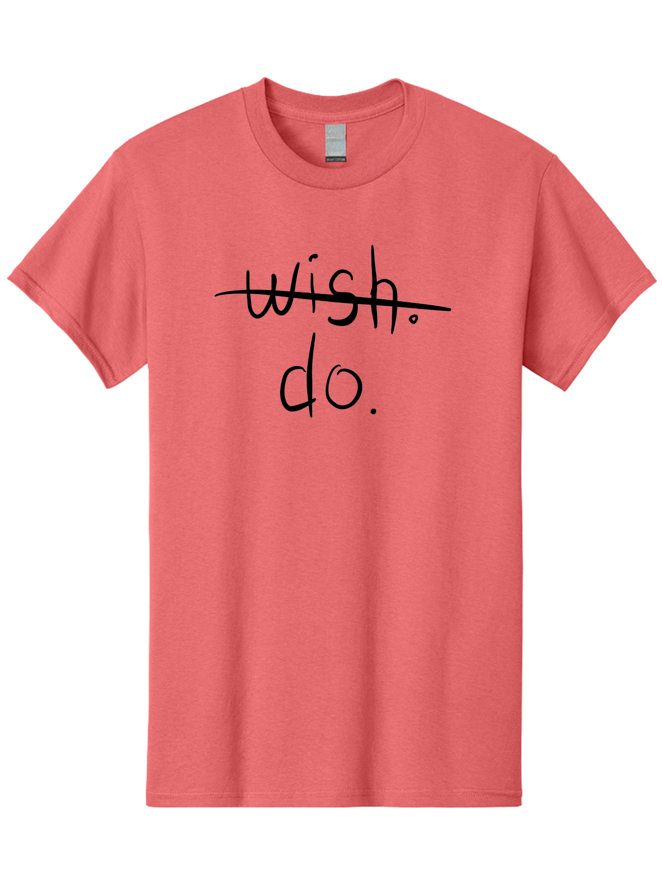 Wish-Do Men'S Graphic Tee, 100% Cotton, Comfortable Casual Summer Wear, Machine Washable, Motivation, Inspiration, Productivity, Goal Setting, Taking Action, Positive Thinking, Self Improvement, Personal Growth, Mindset Shift, -  Aaa142