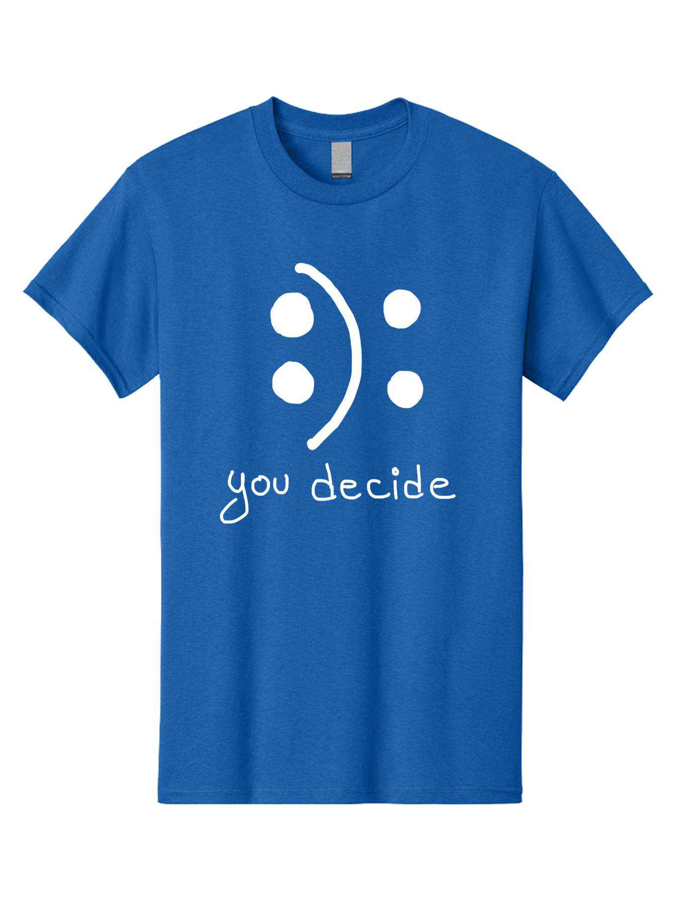 You-Decide Men'S Graphic Tee, 100% Cotton, Comfortable Casual Summer Wear, Machine Washable, Smiley Face, Emoticon, Decision Making, Positive Vibes, Empowerment, Choice, Freedom, Happiness, Optimism -  Aaa149 15