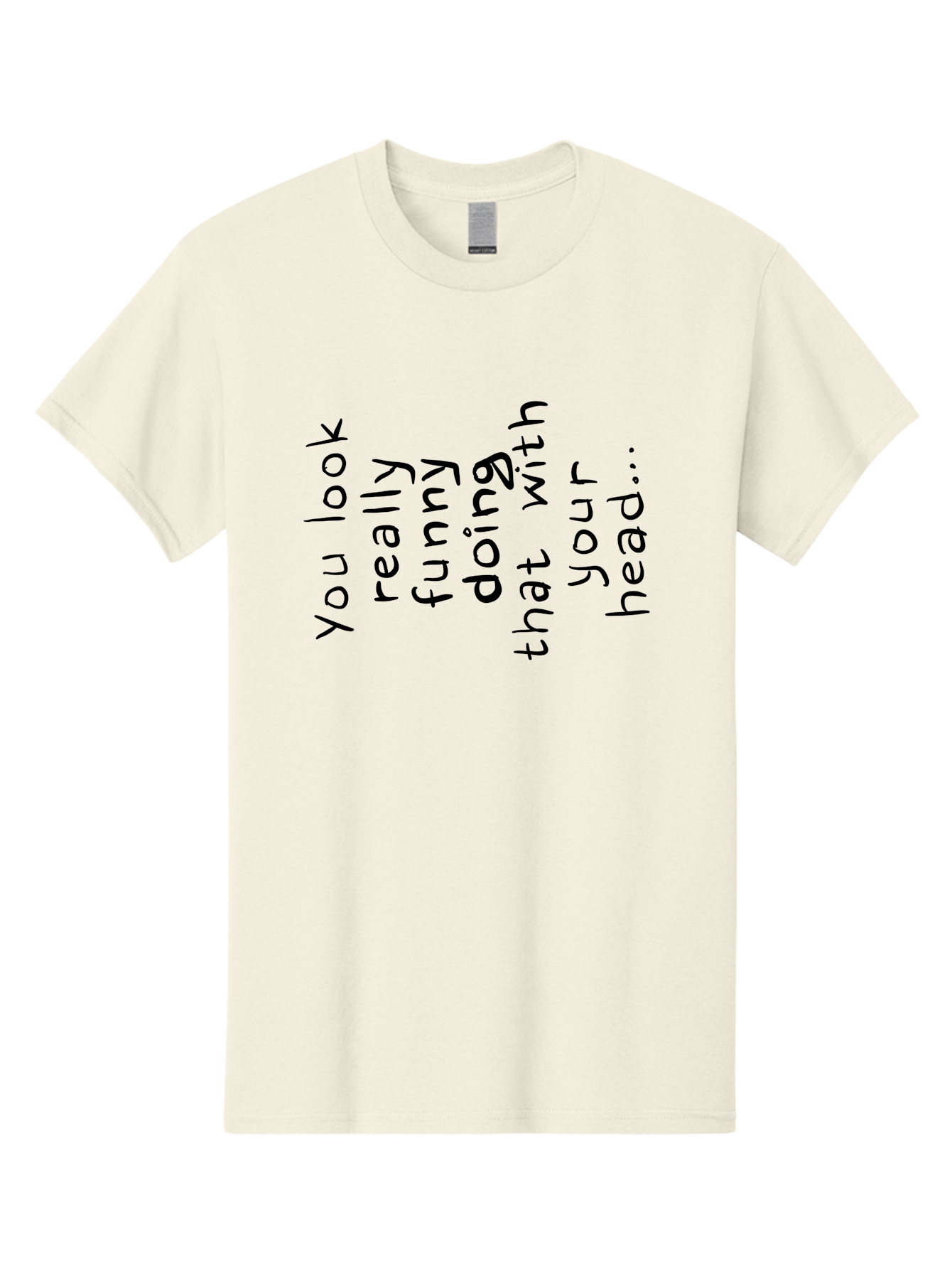 You-Look-Really-Funny Men'S Graphic Tee, 100% Cotton, Comfortable Casual Summer Wear, Machine Washable, Funny Quote, Humorous Saying, Quirky Phrase, Playful Humor, Amusing Text, Clever Quip, Witty Remark -  Aaa150 9