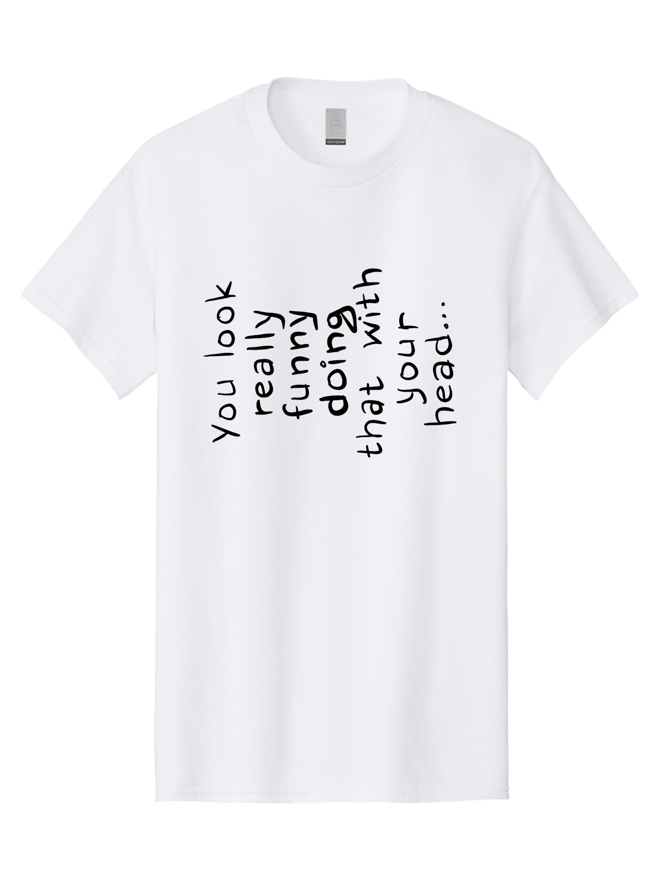 You-Look-Really-Funny Men'S Graphic Tee, 100% Cotton, Comfortable Casual Summer Wear, Machine Washable, Funny Quote, Humorous Saying, Quirky Phrase, Playful Humor, Amusing Text, Clever Quip, Witty Remark -  Aaa150 23