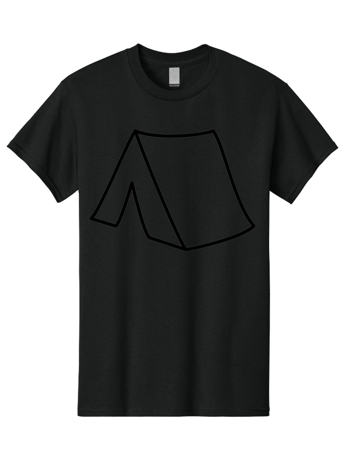 A Men'S Graphic Tee, 100% Cotton, Comfortable Casual Summer Wear, Machine Washable, Simple Line Art, Capital Letter A, Stylized Letter, Minimalist Design, Black Outline, Modern Typography -  Aaa153 11
