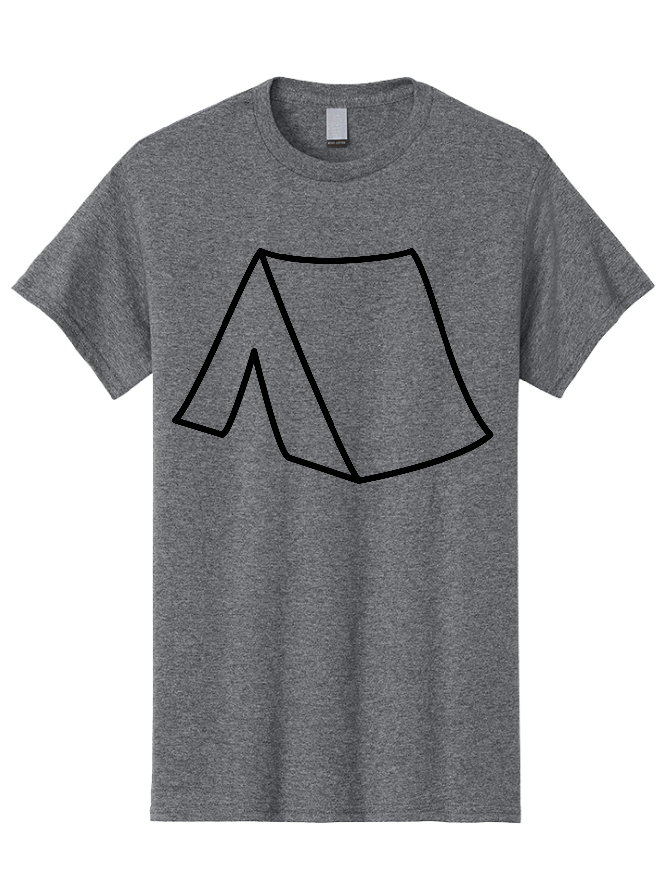 A Men'S Graphic Tee, 100% Cotton, Comfortable Casual Summer Wear, Machine Washable, Simple Line Art, Capital Letter A, Stylized Letter, Minimalist Design, Black Outline, Modern Typography -  Aaa153 25