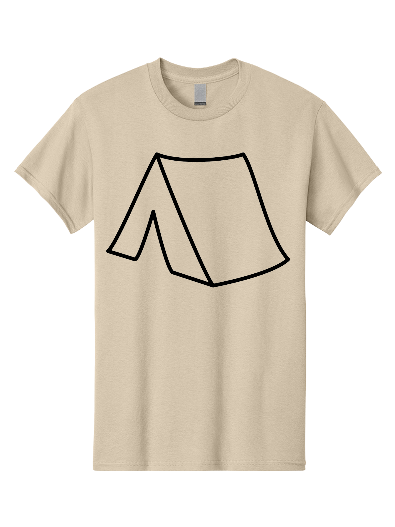 A Men'S Graphic Tee, 100% Cotton, Comfortable Casual Summer Wear, Machine Washable, Simple Line Art, Capital Letter A, Stylized Letter, Minimalist Design, Black Outline, Modern Typography -  Aaa153
