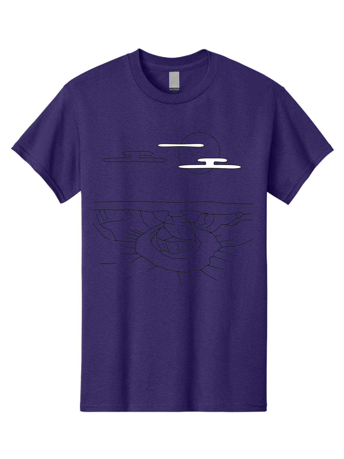 Abstract-Hand Men'S Graphic Tee, 100% Cotton, Comfortable Casual Summer Wear, Machine Washable, Sun, Clouds, Spiral Shape, Abstract Art, Futuristic Design, Simple Shapes, Minimalist Style, Surreal Landscape -  Aaa154 15