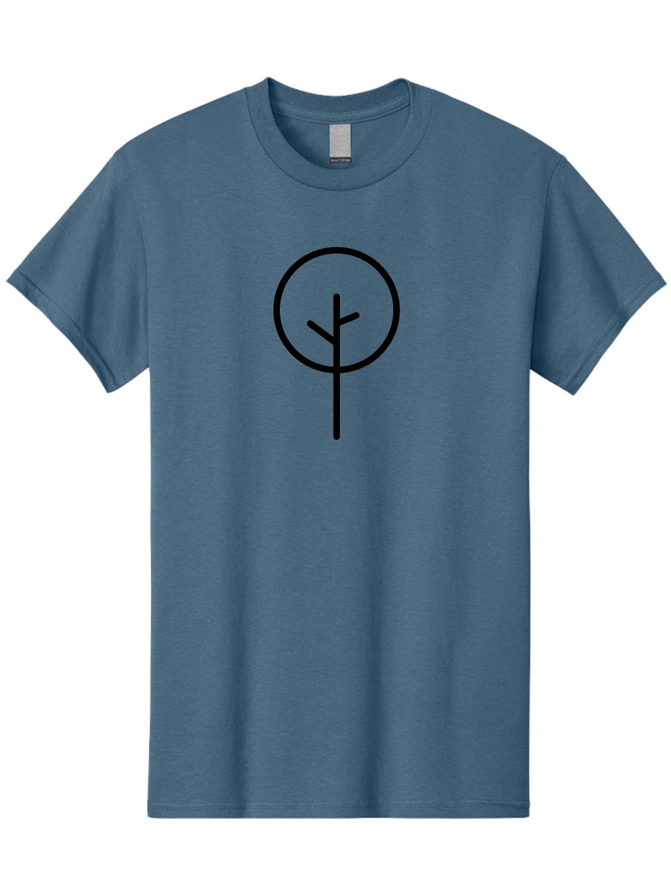 Algiz-1 Men'S Graphic Tee, 100% Cotton, Comfortable Casual Summer Wear, Machine Washable, Algiz Rune, Norse Symbol, Protection Charm, Ancient Writing, Mystical Sign, Spiritual Protection, Esoteric Art -  Aaa155 23