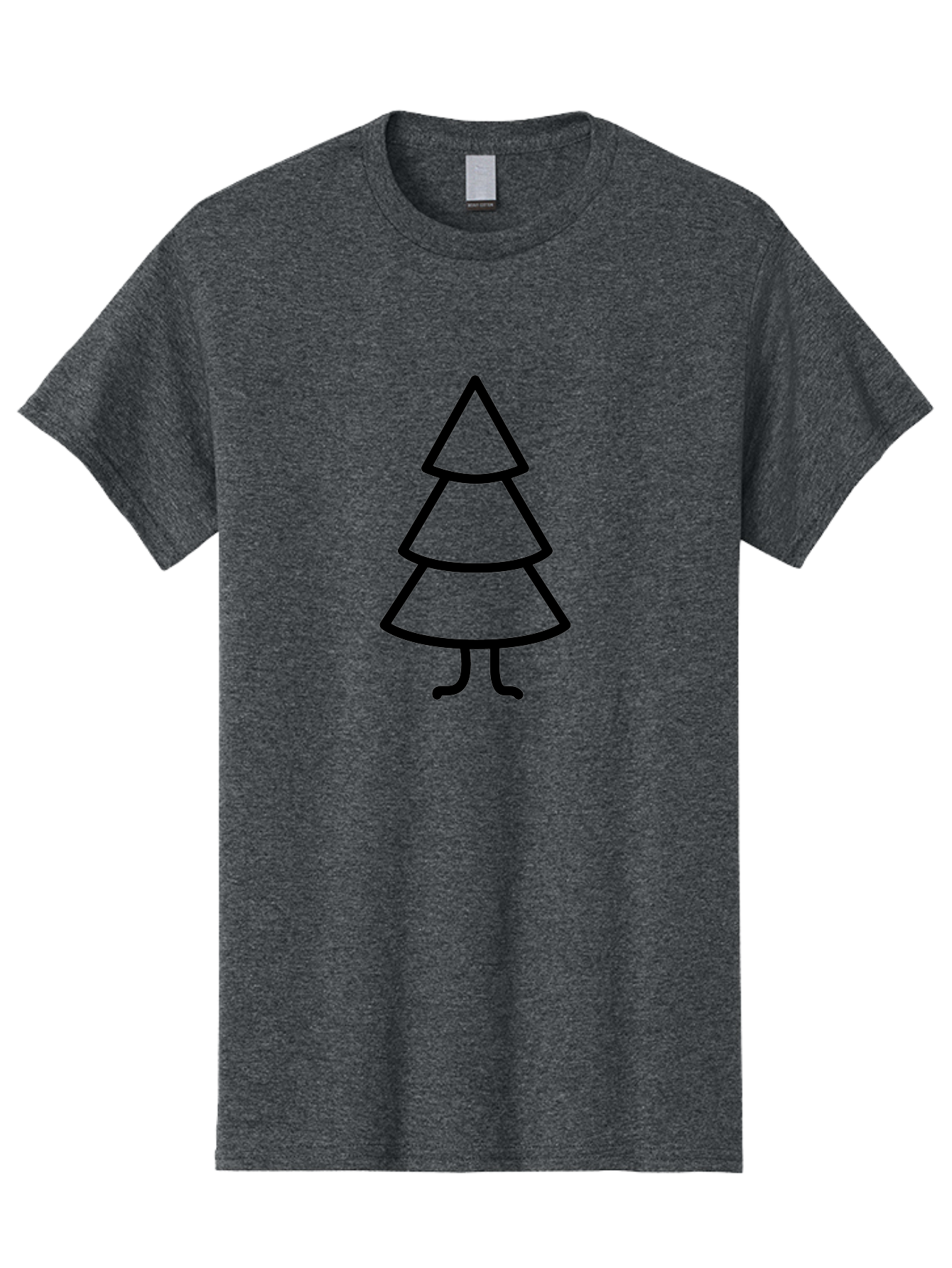 Christmas-Tree-4 Men'S Graphic Tee, 100% Cotton, Comfortable Casual Summer Wear, Machine Washable, Simple Christmas Tree, Cartoon Christmas Tree, Christmas Illustration, Minimalist Christmas, Christmas Symbol, Festive Icon, Holiday Graphic, -  Aaa173 11