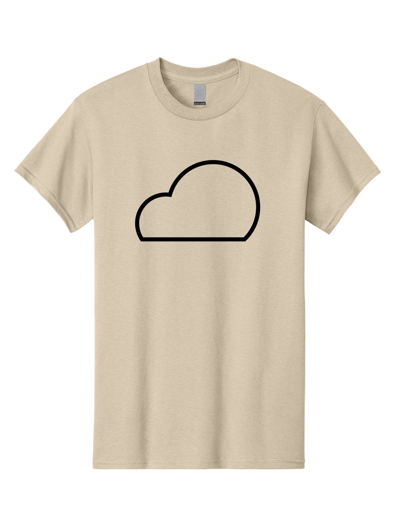 Cloud-1 Men'S Graphic Tee, 100% Cotton, Comfortable Casual Summer Wear, Machine Washable, Cloud Shape, Minimalist Design, Simple Graphics, Outline Style, Modern Icon, Weather Symbol, Abstract Shape -  Aaa177 13