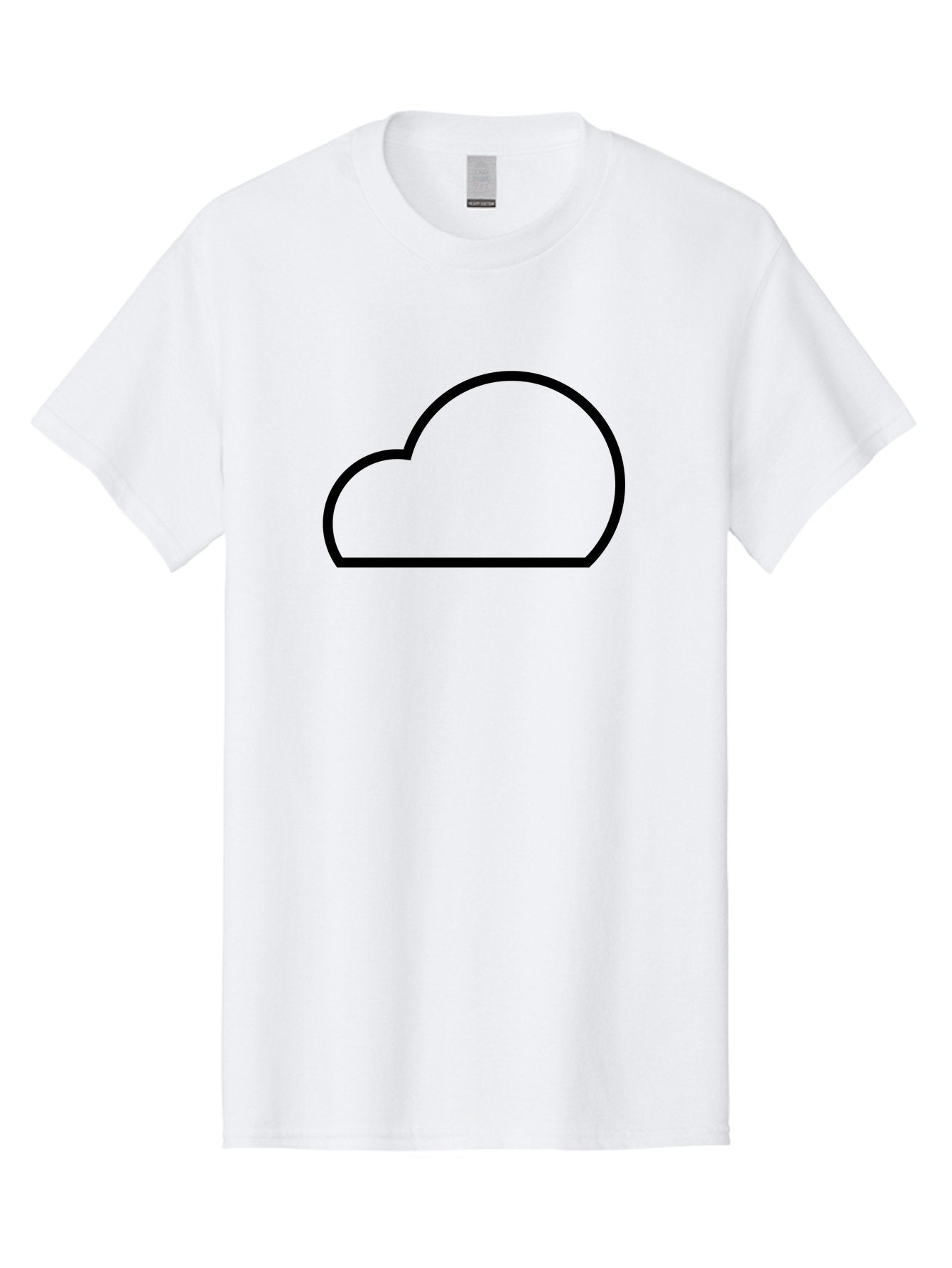 Cloud-1 Men'S Graphic Tee, 100% Cotton, Comfortable Casual Summer Wear, Machine Washable, Cloud Shape, Minimalist Design, Simple Graphics, Outline Style, Modern Icon, Weather Symbol, Abstract Shape -  Aaa177 7