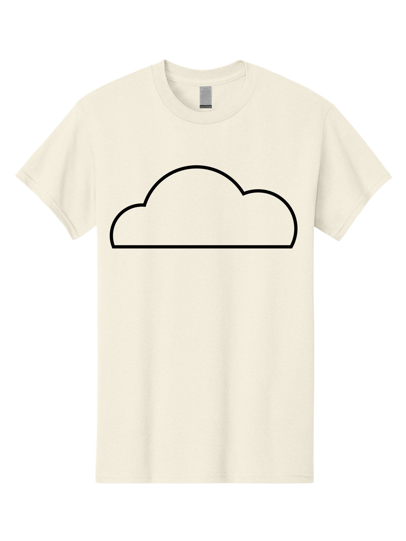 Cloud Men'S Graphic Tee, 100% Cotton, Comfortable Casual Summer Wear, Machine Washable, Cloud Icon, Simple Design, Minimalist Art, Black Outline, Cloud Computing, Abstract Shape, Modern Graphics -  Aaa179 19