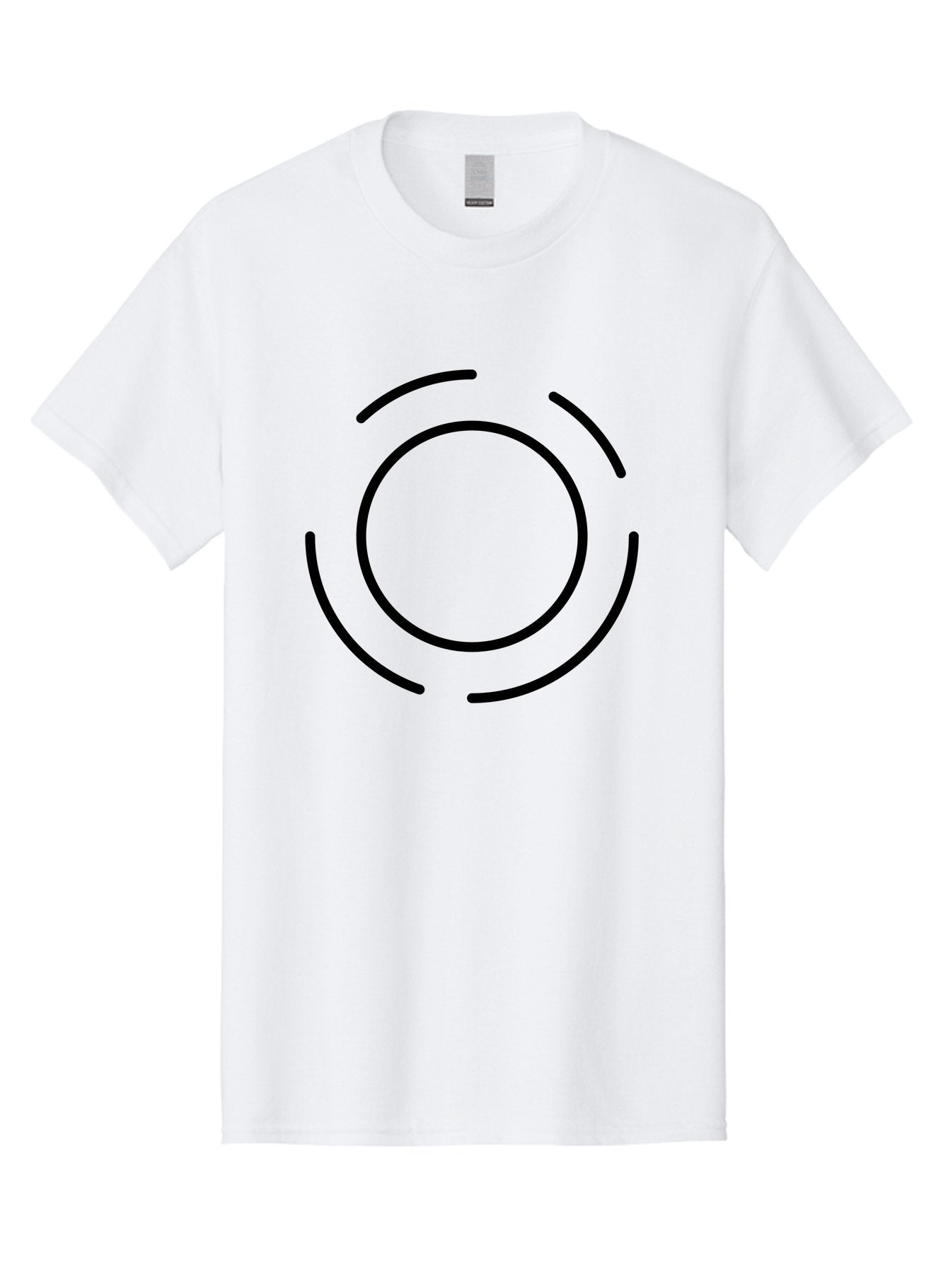 Loading-Symbol Men'S Graphic Tee, 100% Cotton, Comfortable Casual Summer Wear, Machine Washable, Loading Animation, Circular Motion, Progress Indicator, Black Lines, Abstract Shape, Dynamic Icon -  Aaa191 15