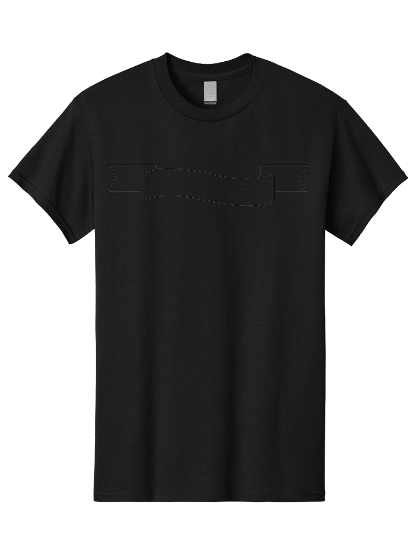 Ribbon-Banner-1 Men'S Graphic Tee, 100% Cotton, Comfortable Casual Summer Wear, Machine Washable, Ribbon Banner, Banner Design, Blank Banner, Banner Template, Graphic Design, Decorative Ribbon, Wavy Banner, Minimalist Design -  Aaa201 7
