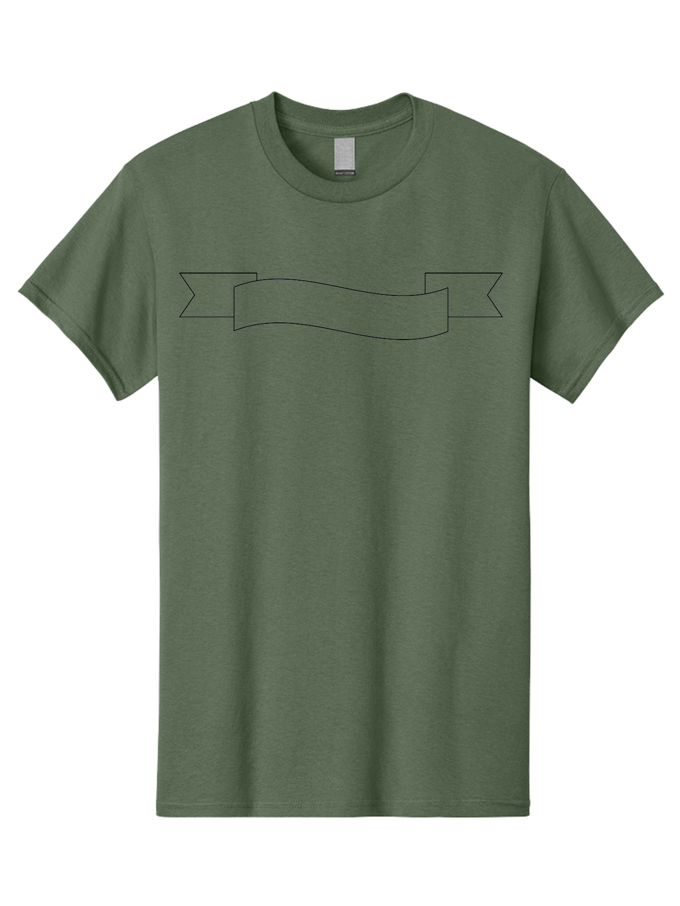 Ribbon-Banner-1 Men'S Graphic Tee, 100% Cotton, Comfortable Casual Summer Wear, Machine Washable, Ribbon Banner, Banner Design, Blank Banner, Banner Template, Graphic Design, Decorative Ribbon, Wavy Banner, Minimalist Design -  Aaa201 9